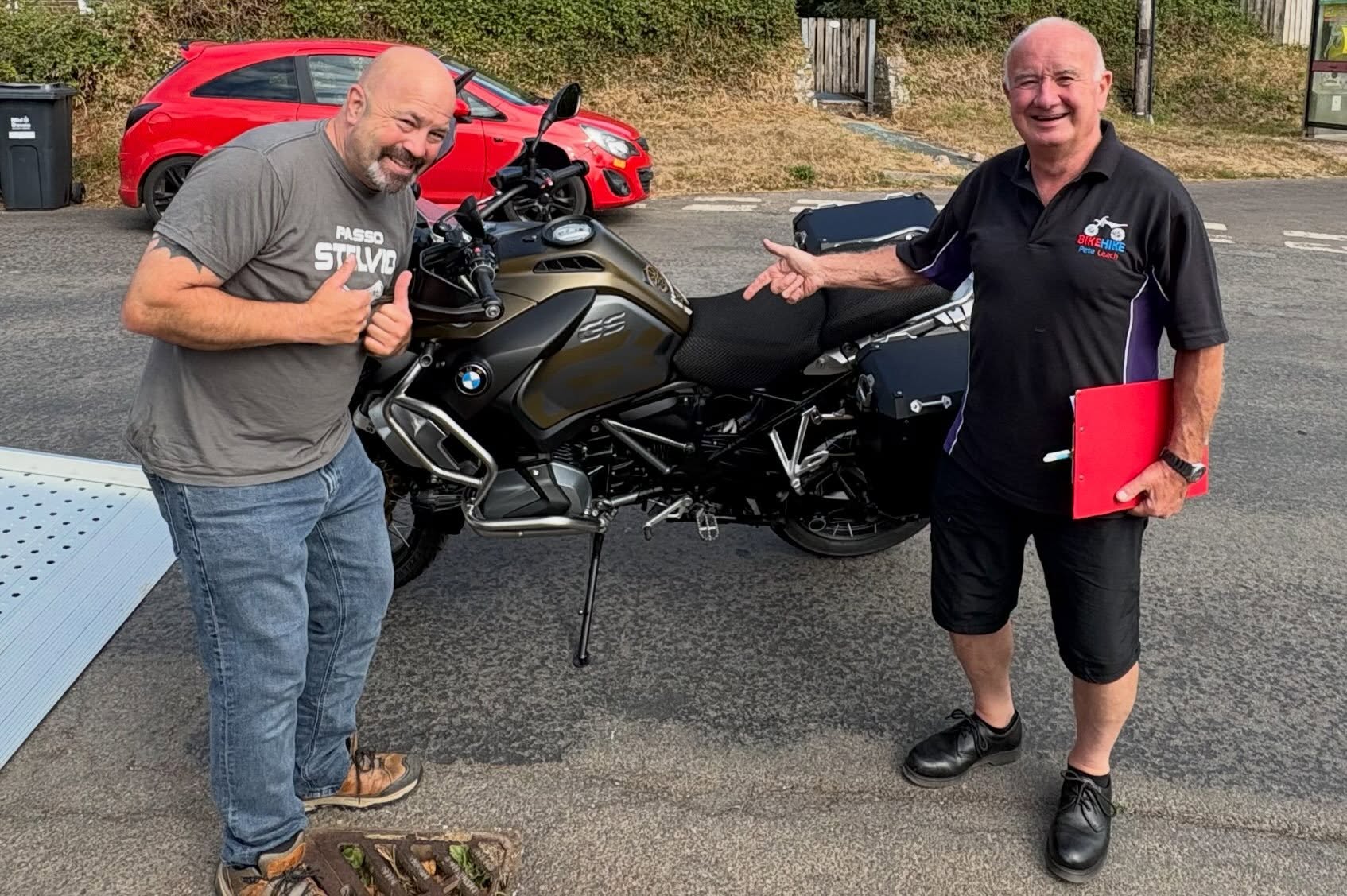 Bye bye @harleydavidson_uk Fat Bob, you were fun for 3 years but let’s face it, you were never really happy as a touring motorcycle so it’s time to part waves and go back to what works best for @motoventuratours - BMW GSA… predictable? Yes, but there’s a reason for that! It does the job and does it well! Thank you for the safe delivery Pete! @oceanbmwmotorrad #motorcycletouring #motorbiketravel #motorcycletours