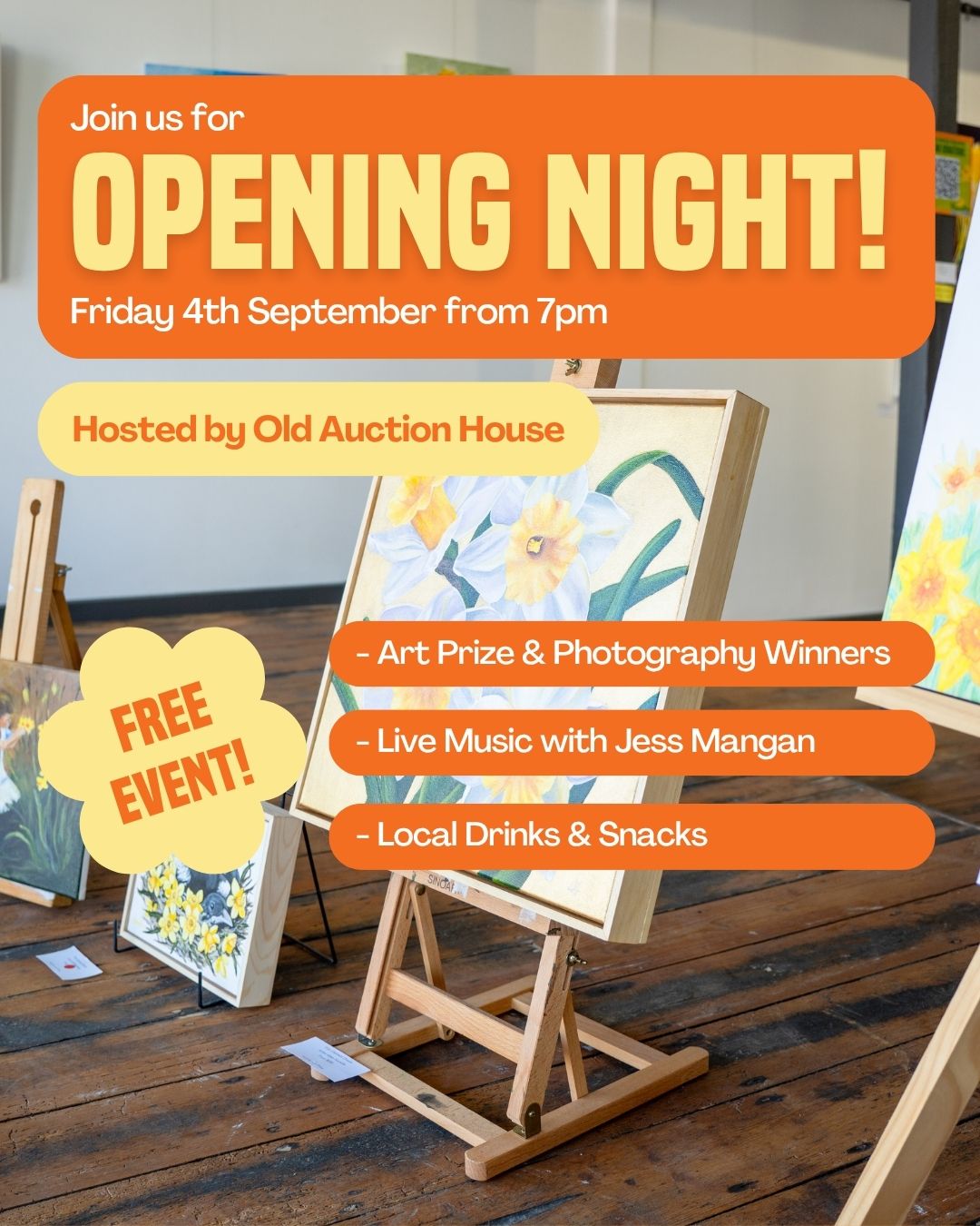 Join us for a lovely evening at the Kyneton Daffodil and Arts Festival’s grand opening on Friday, September 4th, at @theoldauctionhouse. Free event, everybody welcome.
We will kick off the festival with a presentation of the esteemed royal family, sure to add a touch of regal charm to the festivities. The talents behind the winners of the various Art Prize categories will be revealed!. This night promises to be a memorable celebration of art, culture, and community spirit.
🌼 Formal opening of the festival
🌼 Art Competition Opening
🌼 Awarding winners of Art Prize categories and Daffodil Prize
🌼 Daffodil Festival Window Competition winners
🌼 Live Music with @jessmanganmusic
--
The Kyneton Daffodil & Arts Festival
📍 4–13 September 2026
Supported by Major Sponsors @kynetononriverside
Visit our website to view all events and sponsors.