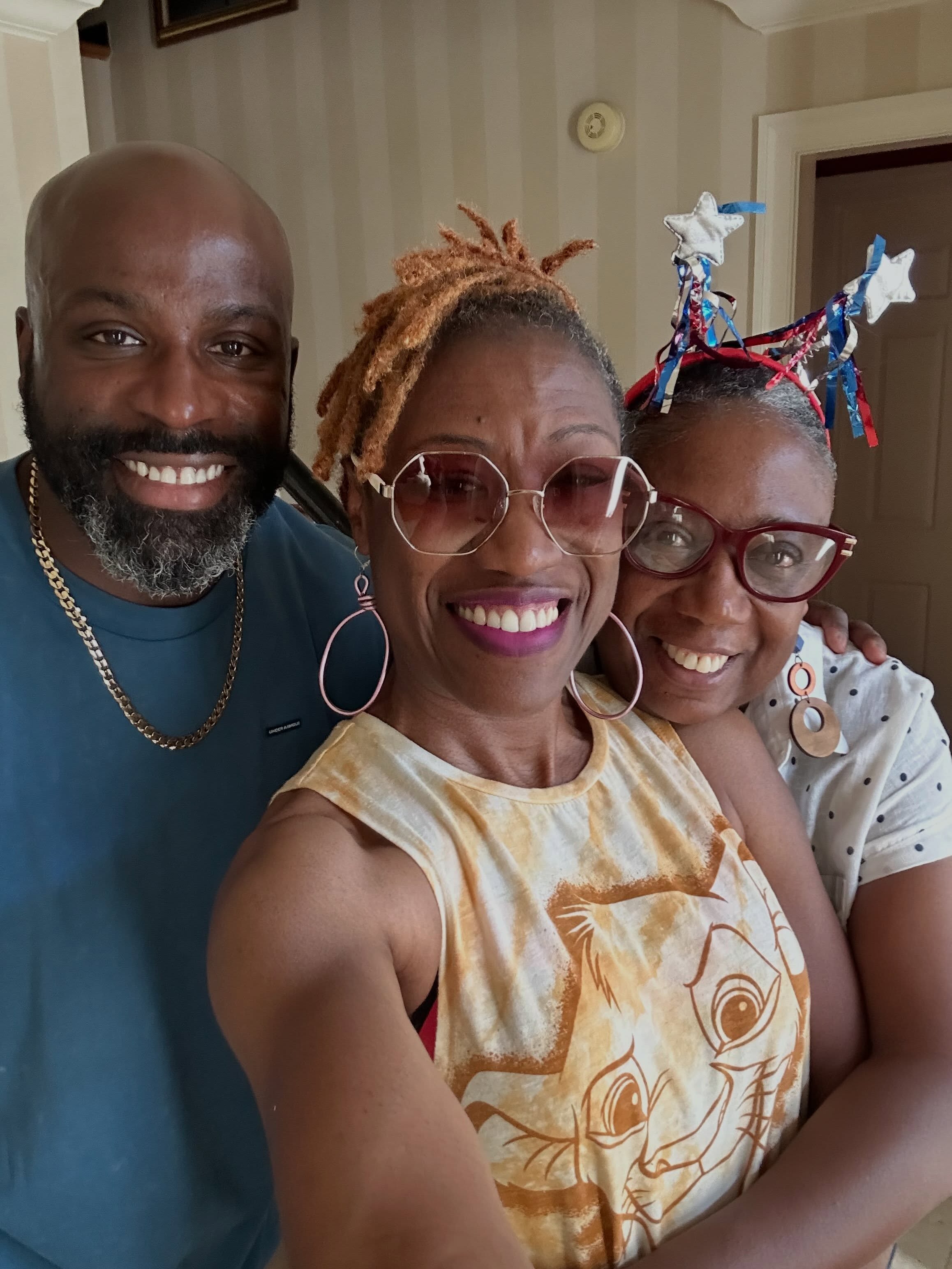 #FlashbackFriday ❤️
Since losing my father, I’ve come to think of my mother, my brother and me as a tripod—the three of us helping one another stay standing when life gets heavy.
And I love what my sons get to see in them.
In their uncle, strength. Protection. The kind of presence that reminds them what it means to stand tall and stand up for the people you love.
And in their grandmother? Faith with some good ol’ street smarts. 😂 The kind of wisdom that knows how to pray about it AND pay attention. Faith + common sense = discernment. 🙌🏾
My father’s absence is always present in moments like these. But so is everything he left behind.
#summertimememories
#mythreesons♥️♥️♥️
#dionnejoynerweems
#mybmore