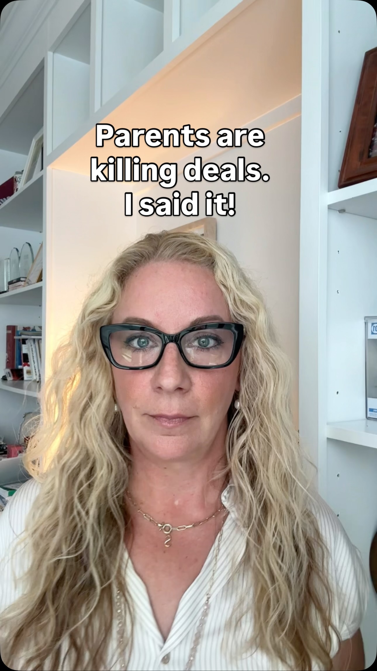 🚨 Parents - this message is for you!
… with all do respect, we love you, need you and want you to feel part of the process. Buuuuuuuut…
We (Realtors 🙋♀️) want to make sure you respect our local knowledge and expertise of our market also/and/to if you want to be a part of the process, then let’s ALL be a part of the process and not behind the scenes.
Contracts are falling out at a higher rate than we have ever seen and first time home buyers are the number 1 buyer falling out.
Now, I’m not suggesting all parents should not be involved or have valuable insight and advice to give, I’ merely suggesting we collaborate other.
“Mom, dad … what do you think? “🤔🫣
#keepinitreal