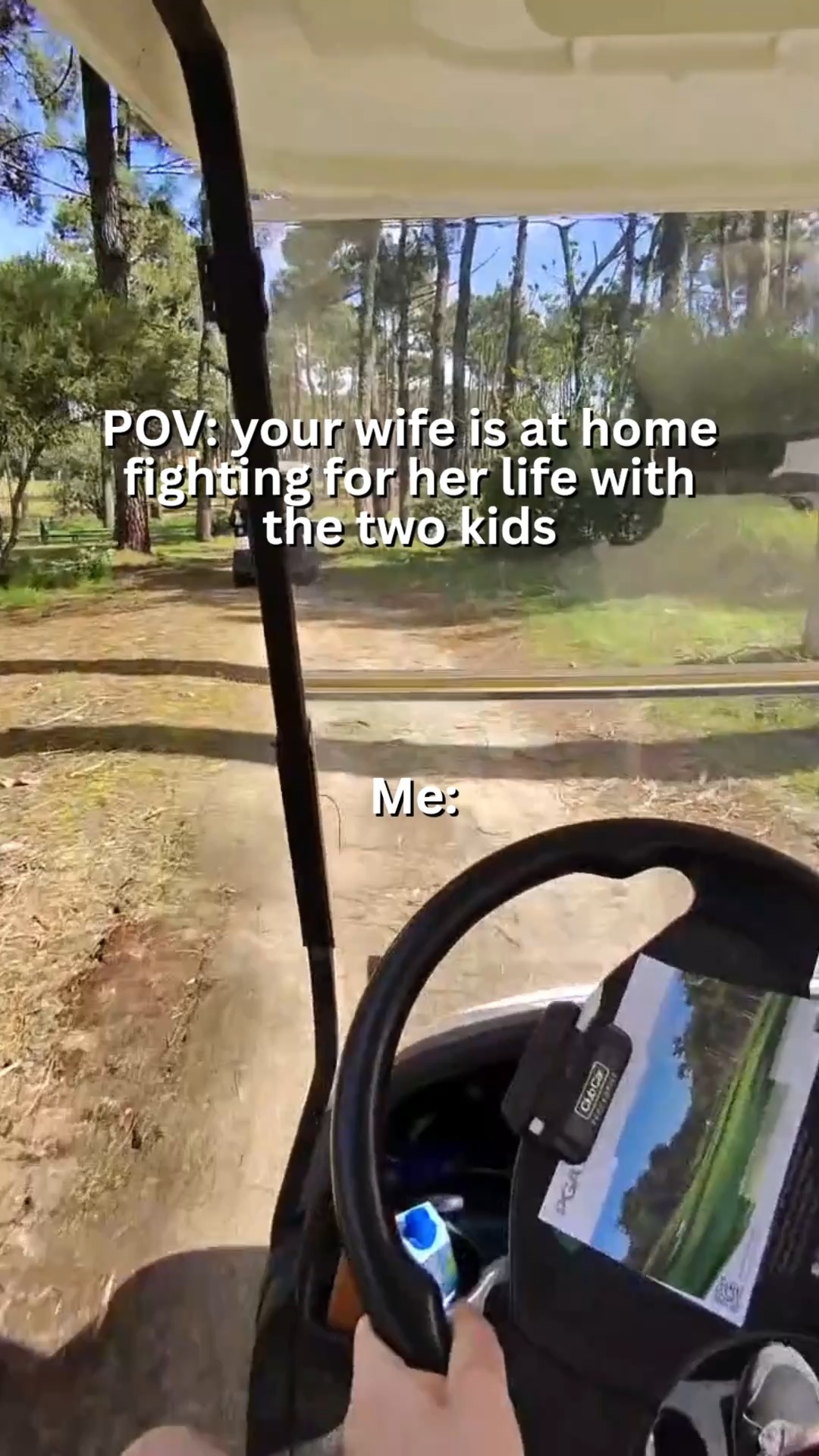 POV: your wife is at home fighting for her life with 2 kids... and you’re out here trying to decide if this is the best round of your life or not 🤭⛳️
#funnygolf #golfhumour #golflife #instagolf #golfhumor #golfmemes