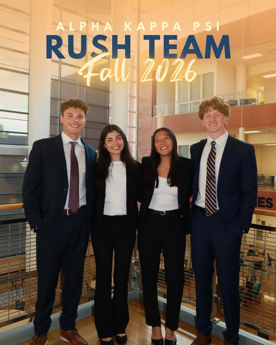 Meet our Fall 2026 Rush Team! They are so excited to meet everyone throughout the next few weeks!
Reach out to our rush email (rush@akpsiuiuc.biz) with any questions. Remember to fill out our rush form, which can be found in the link in our bio and our recent posts!