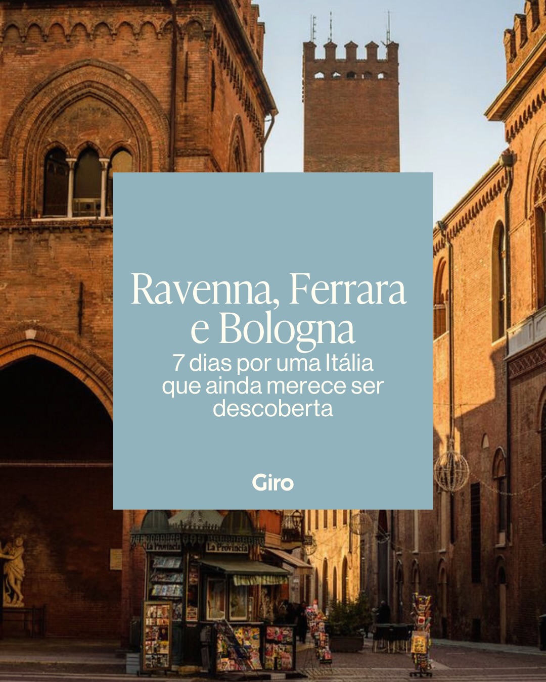 A Emilia-Romagna vai muito além da gastronomia ⛪️🎨🏛️
Neste roteiro de 7 dias, a Giro conecta Ravenna, Ferrara e Bologna, três cidades que revelam momentos muito diferentes da história italiana, entre os mosaicos bizantinos de Ravenna, a herança renascentista de Ferrara e os pórticos e a vida universitária de Bologna.
🚆Tudo com deslocamentos curtos de trem, sem necessidade de carro e com tempo para conhecer cada cidade com calma.
Uma ótima ideia para quem quer sair das rotas mais tradicionais e descobrir uma Itália que ainda merece ser explorada.
Salve este roteiro para a sua próxima viagem e fale com a Giro para criar um itinerário personalizado 🧡
#dicasdeviagem #roteirodeviagempersonalizado #dicasitalia