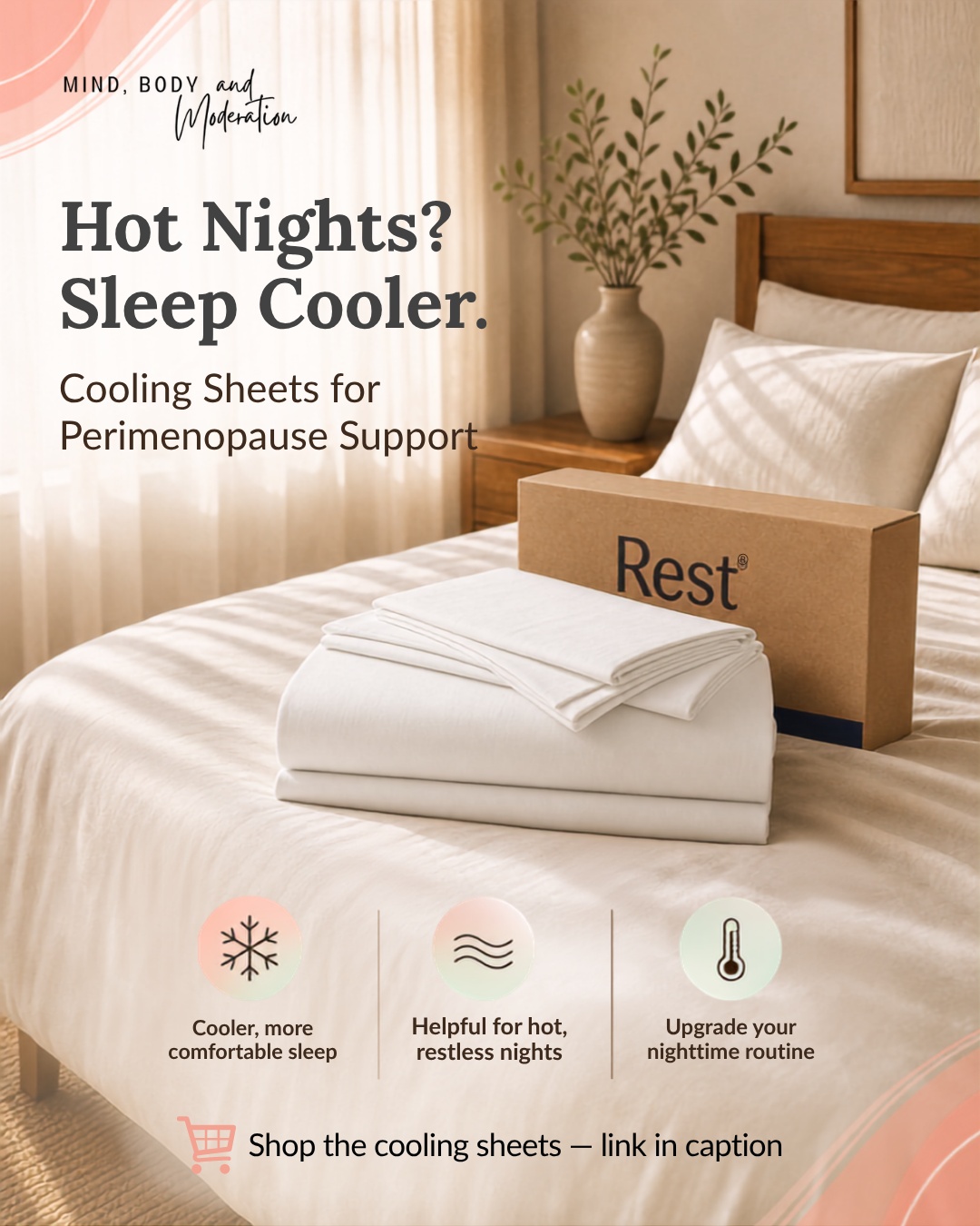Hot flashes and night sweats can make getting comfortable at night especially challenging during perimenopause. 🌙❄️
Creating a cooler sleep environment—including lightweight bedding and breathable sheets—can help make those warm, restless nights feel more comfortable.
If overheating keeps interrupting your sleep, cooling sheets can be a simple upgrade to your nighttime routine.
Check them out here: https://amzn.to/4gH5hKO
#Perimenopause #PerimenopauseSupport #NightSweats #HotFlashes #WomenOver40