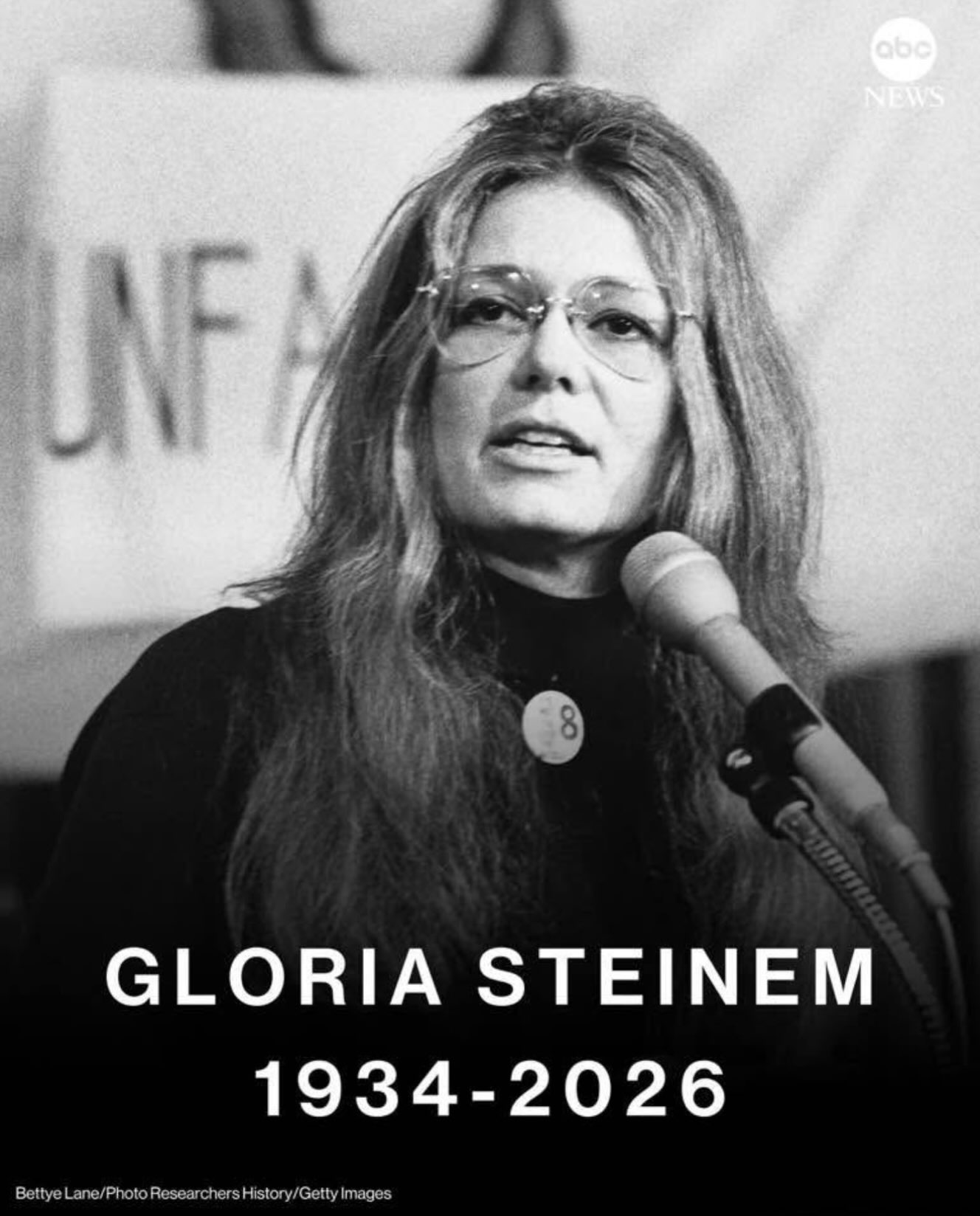 Rest in power, Gloria. Thank you for making the world bigger for all of us who came after you. We’ll keep pushing the barrier. 💔💔💔
#GloriaSteinem #RestInPower #FeministIcon #WomensRights #Feminism WomensVoices WomenSupportingWomen HerLegacyLivesOn