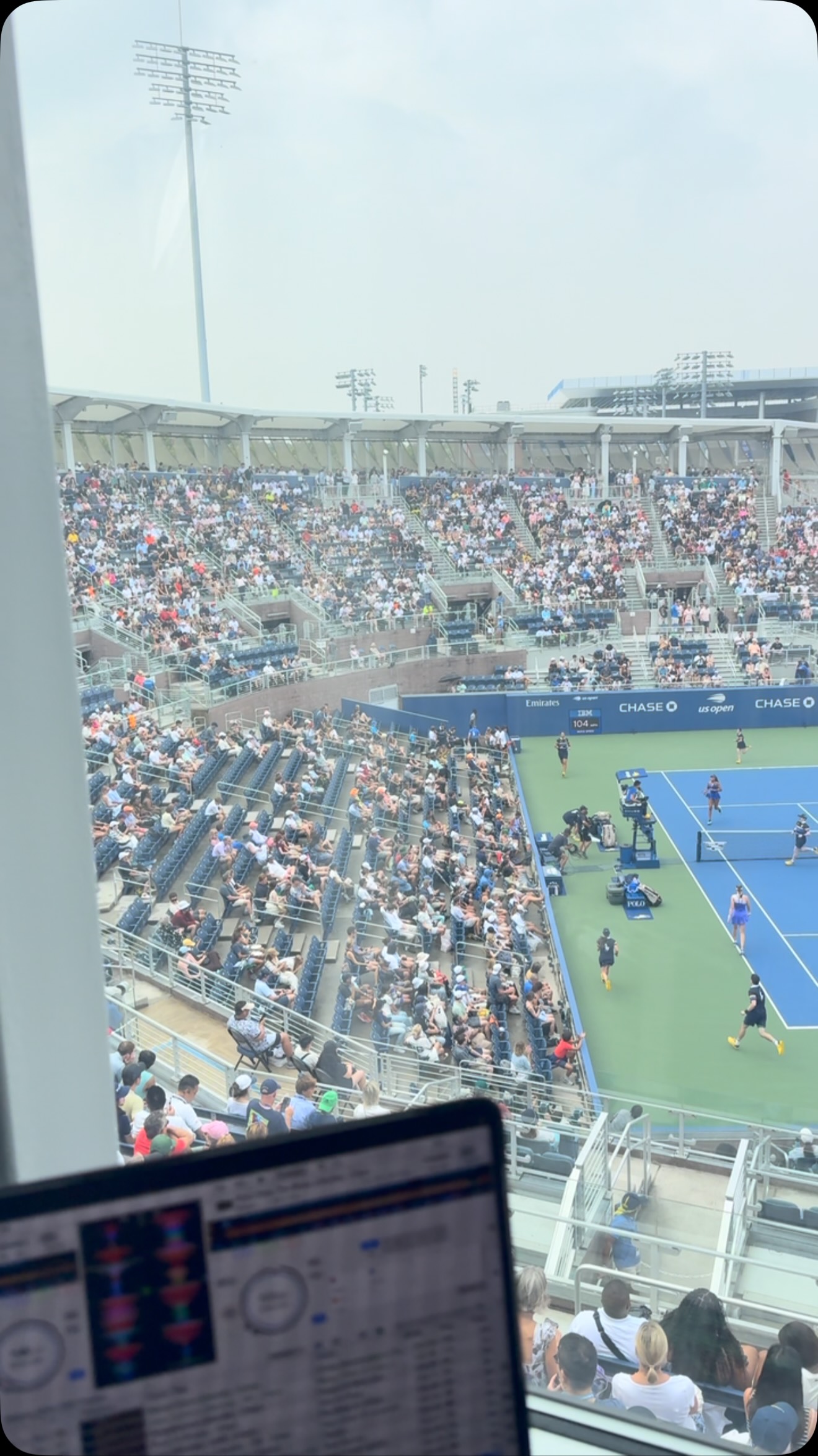 Finally some tennis after the rain. #USOpen2026