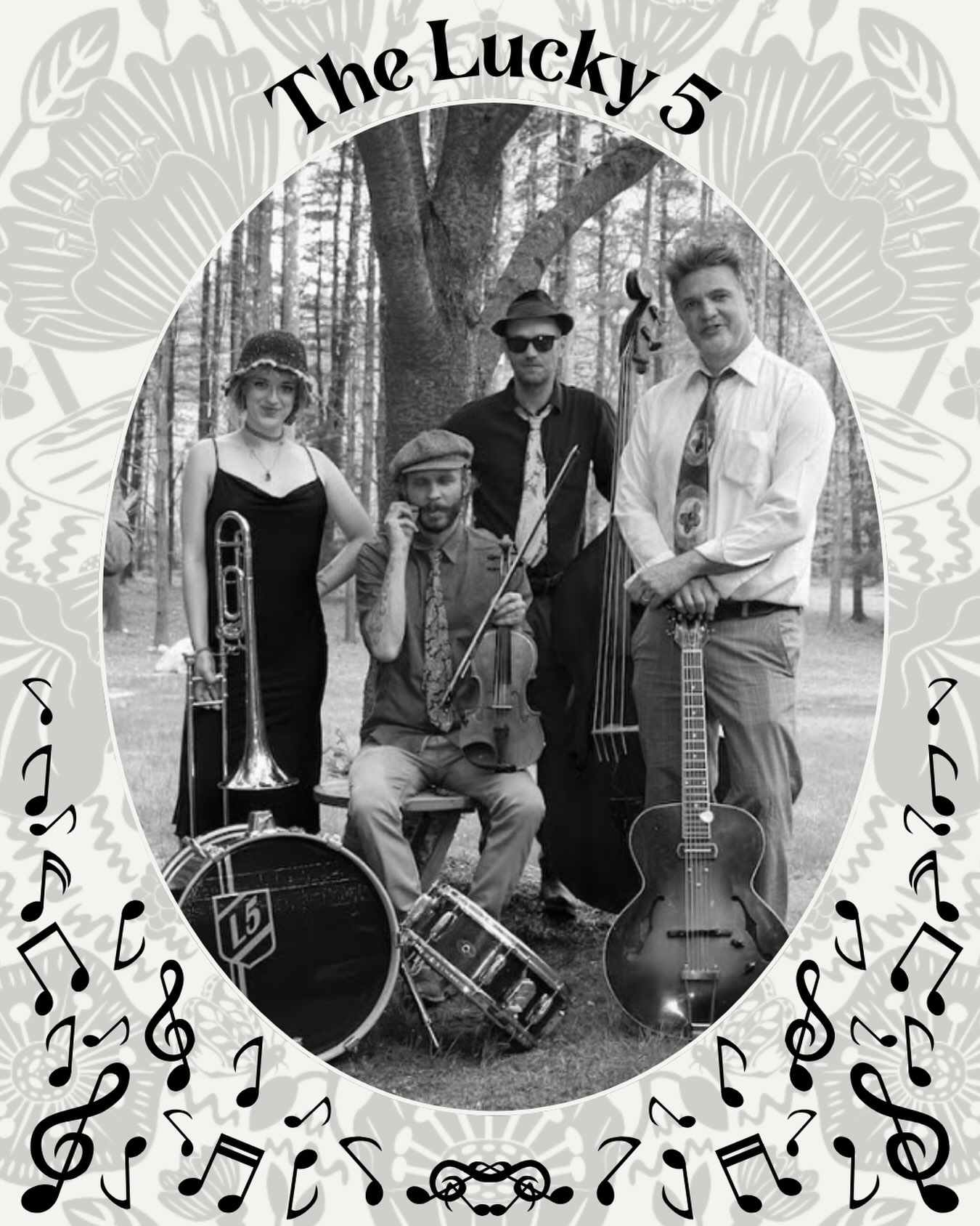 🎶 The Musicians of A Woolen Affair
The Lucky 5 is a hard-swinging jazz band that blends 30’s and 40’s style swing with gypsy and Parisian flavors to create a unique blend of music that stands by itself. Combining originals and creative reworks of old standards, The Lucky 5 continues to be a favorite among music lovers young and old alike.
The band is composed of highly seasoned touring musicians, having been part of The Hunger Mountain Boys, Lauren Ambrose & The Leisure Class, and traveled, performed and recorded with artists such as Neko Case, Iris Dement, Bobby Previte, Del McCoury, Jim Lauderdale, just to name a few.
The Lucky 5 brings verve, high energy, and an unpredictable impulse to the tradition of jazz from the 20’s, 30’s and 40’s, grooving deeply, and keeping feet moving on the dance floor.
🐑🪕❤️Tickets to A Woolen Affair in the linktree!
You can find the whole line-up at https://www.woolenaffair.com/musicians
#woolenaffair #hudsonvalleyny
#Huttonbrickyards #fiberfestival #musicfestival