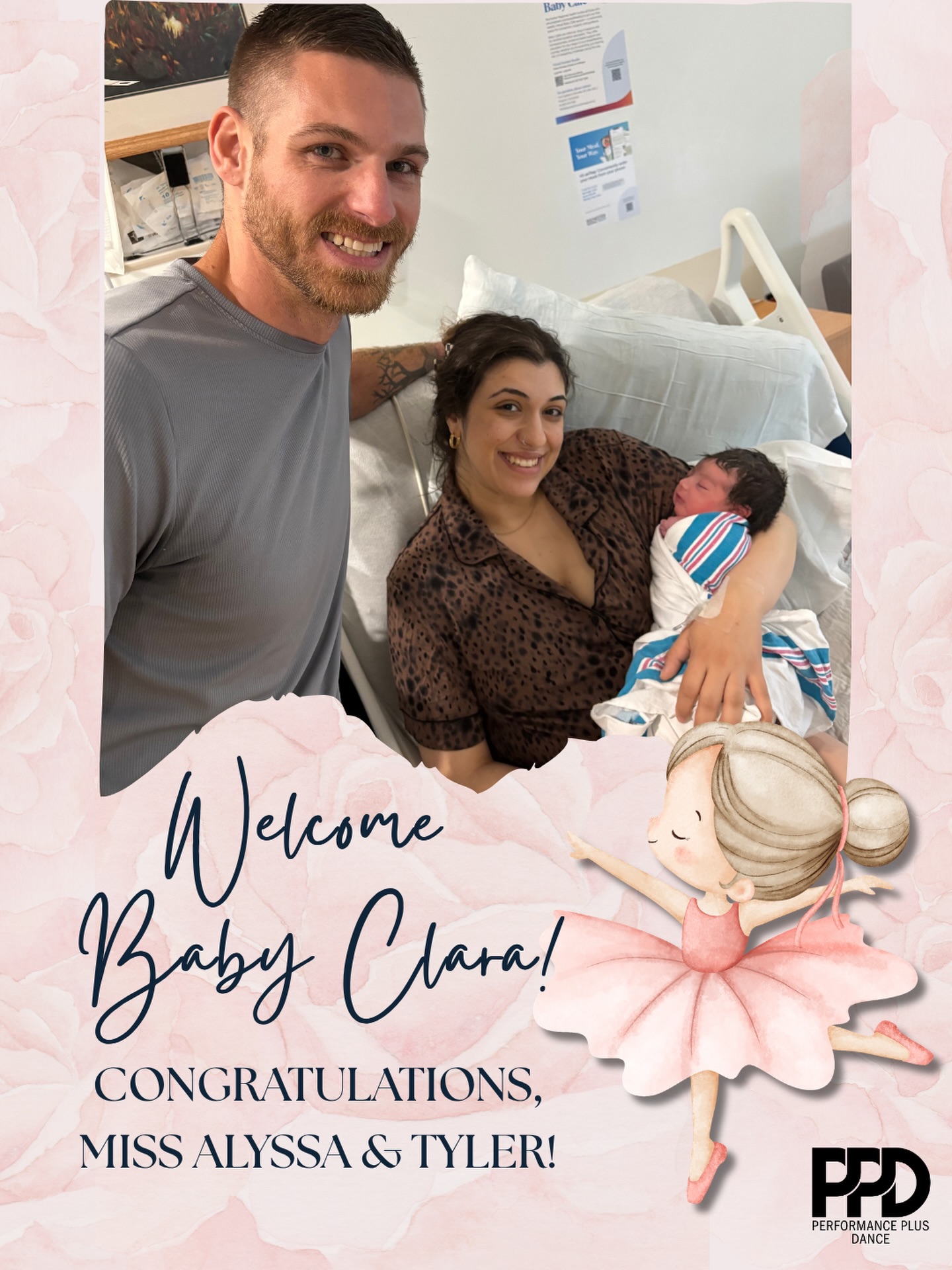 We are so excited to introduce you to the newest member of our PPD family, little Clara! Congratulations to Miss Alyssa and Tyler, we are so happy for you! 🫶
