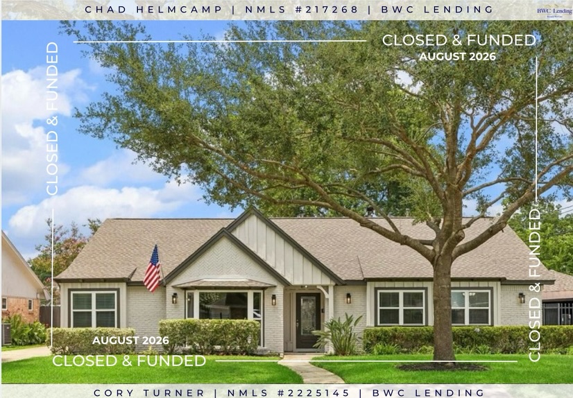 ✨ CLOSED IN AUGUST ✨
Thank you and congratulations to all our AMAZING clients and realtors! We appreciate you all trusting us 🥰 it means the world to us!
We are so grateful and honored to have been able to help 9 families buy a home in August 🏡🤍
If you’re ready to buy this month or next, give us a call!!
Chad Helmcamp, NMLS #217268
📱 832-252-9175
✉️ chad.helmcamp@bwclending.com
Cory Turner, NMLS #2225145
📱 832-476-0967
✉️ cory.turner@bwclending.com
Equal Housing Opportunity Lender
NMLS #1823206, BWC Lending LLC
1616 S Voss Rd, STE 650, Houston, TX 77057
#BWCLENDING #HTXREALESTATE