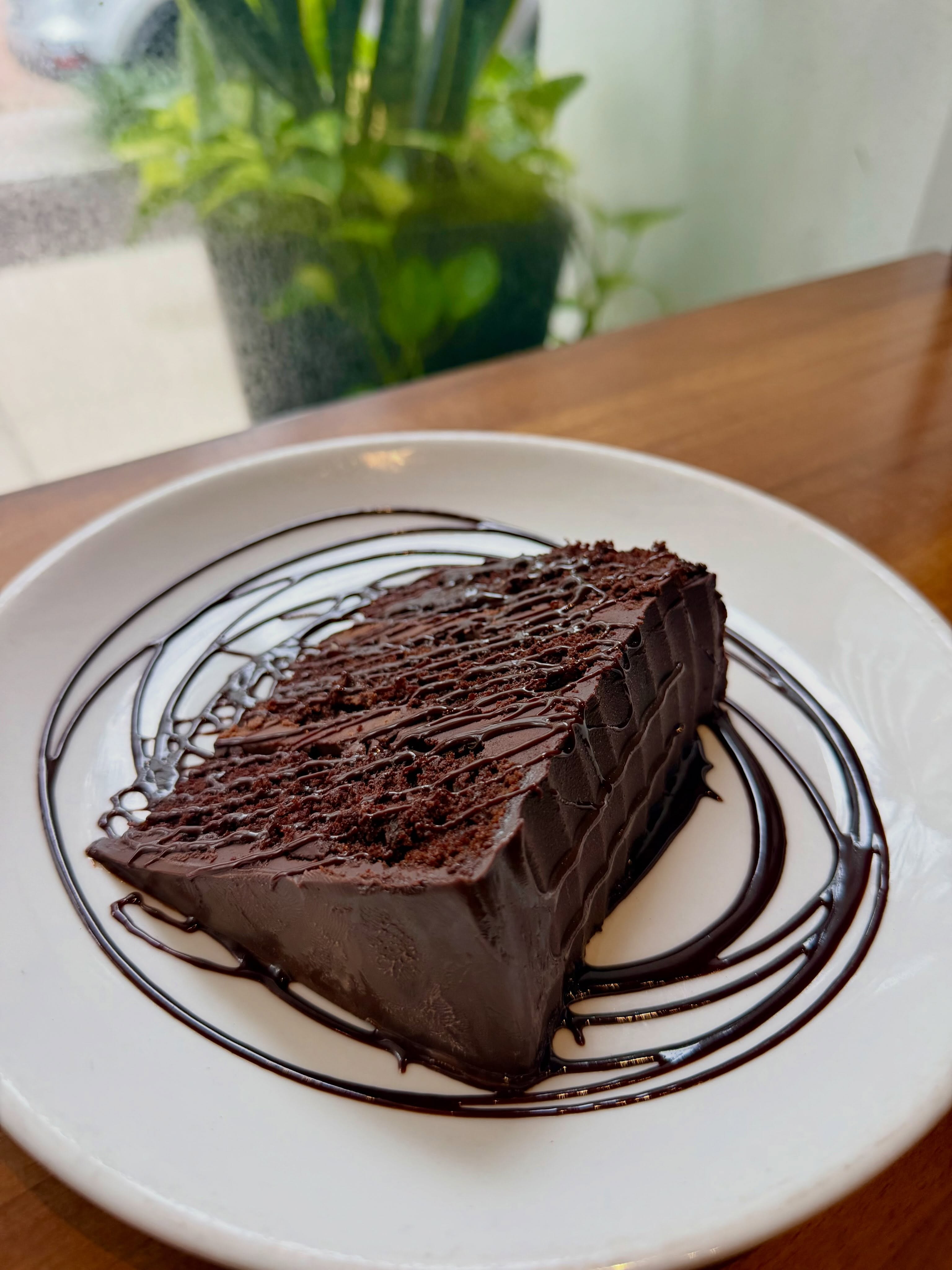 Come and try a slice pf our triple chocolate cake made in house..😋