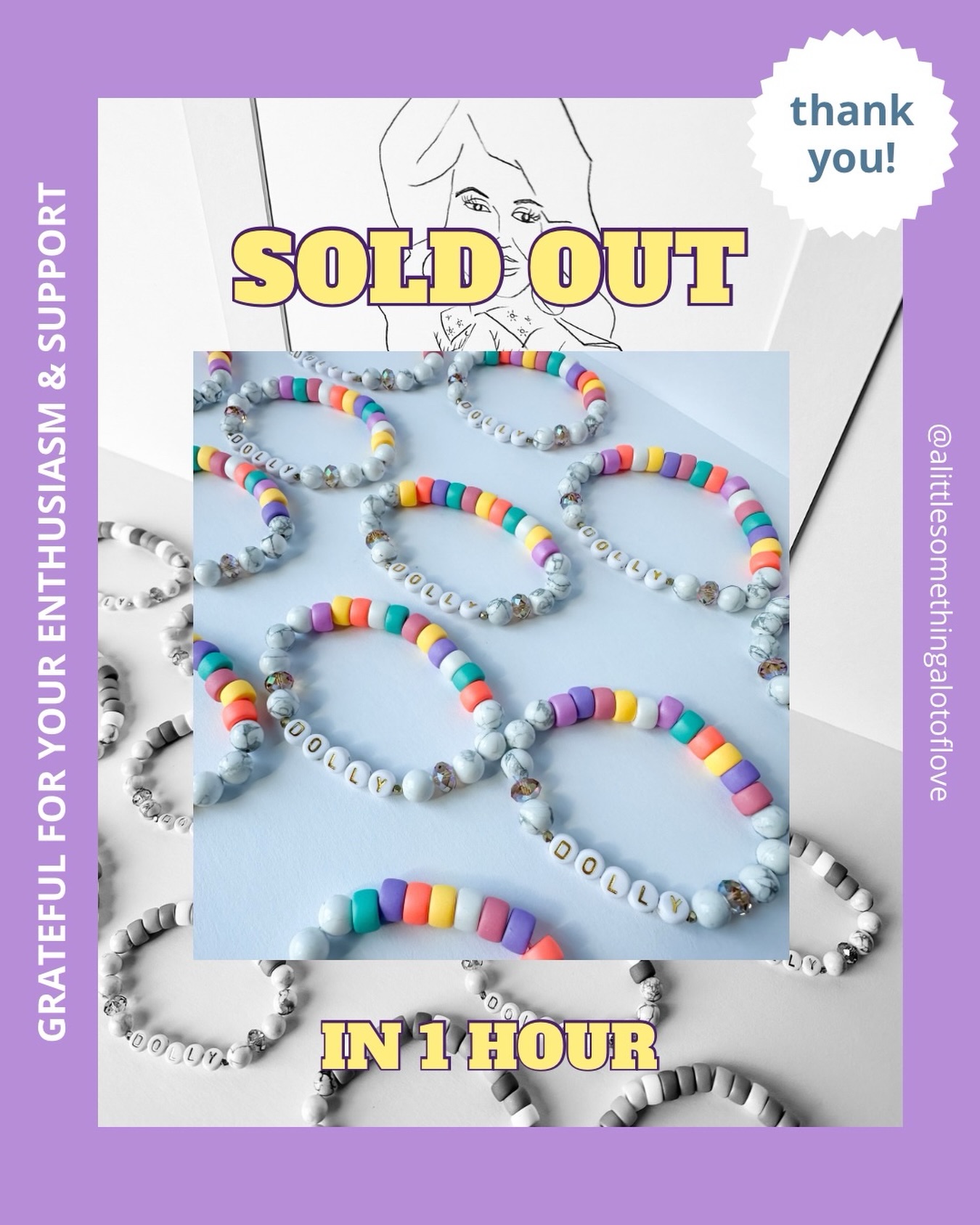 huge thank you to everyone who shopped the Dolly Life of Many Colors release last night!! your support, encouragement, and generosity is everything 🤟🏼🌈💎
.
officially sold out 🤯
.
I thought it would be fast, but didn’t know it would be quite this fast🙂↔️🧚🏻♀️
.
loved seeing so many of you online and ready to shop right at 9:25…Dolly bringing us together🥺🦋
.
thrilled to raise funds for @nextdoormke and Books for Kids!
.
didn’t get one and want one? drop your name below- and head over to the website (link in stories) to be notified when they’re back in stock 🛒👱🏻♀️
.
I’d love restock when the time is right! 🫶🏼
.
.
.
.
#dollypartonjewelry #dollyparton #childrensliteracyadvocates #booksforkids #gemstonebracelets @womanshopsworld @nextdoormke