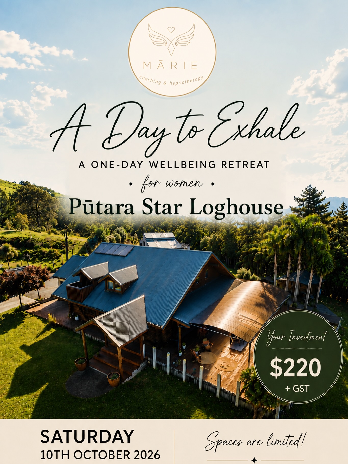 A Day to Exhale 🌿
A whole day to step away from the busyness, slow down and be looked after.
I’m so excited to be hosting A Day to Exhale, a one-day women’s wellbeing retreat at the beautiful Pūtara Star Loghouse in Minden, Bay of Plenty.
We’ll move, breathe, enjoy beautiful food, connect and give our nervous systems the opportunity to truly slow down.
Your day will include:
✨ Yoga and breath-work: Move, breathe, release and reconnect with your body.
✨ Nourishing, wholesome kai
✨ Sauna, cold plunge and hot tub
✨ Cacao ceremony:Slow down, connect and enjoy a beautiful moment of reflection.
✨ Sound bath and guided meditation: End the day in deep rest and relaxation.
No rushing. No pressure to achieve anything. Just a beautiful day dedicated to feeling good, filling your cup and enjoying yourself. 🤩
📅 Saturday 10 October 2026
📍 Pūtara Star Loghouse, Minden, Bay of Plenty**
✨ Investment: $220
🌿 Only four spaces remaining
If this sounds like exactly what you need, send me a DM to secure your place.
#wellbeingretreat #wellbeing #health #relaxandreset #restoration