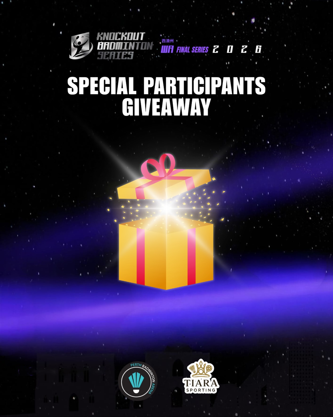 Our FINAL KBS series doesn't just end with a trophy for you to bring back home! ๐ฅ
Stay tune for special giveaway prizes to thanks the numerous support from our KBS contestants across all three series throughout the whole year! ๐
Tag your doubles partner who needs to see this! Prizes and entry method will be revealing soon! Follow us for more! ๐ธ
#KnockoutBadminton #BadmintonWA #PerthBadminton #GameOn