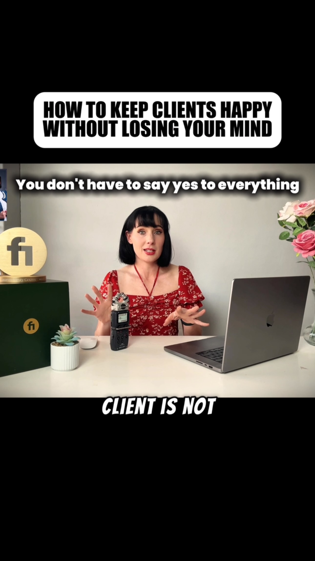 How do you keep freelance clients happy without losing your mind? 👀
Not by doing free extra work.
Not by replying at midnight.
And definitely not by saying yes to every request.
Good freelance client management is much simpler: tell clients what they bought, what happens next, and when they will get it.
Clear work. Clear dates. Firm client boundaries.
Send this to the freelancer who is still replying to clients at midnight 😅
🎙️ Listen to the full episode of The Productive Freelancer through the link in my bio.
#FreelanceTips #ClientManagement #ClientBoundaries #FreelanceBusiness #FreelancerLife