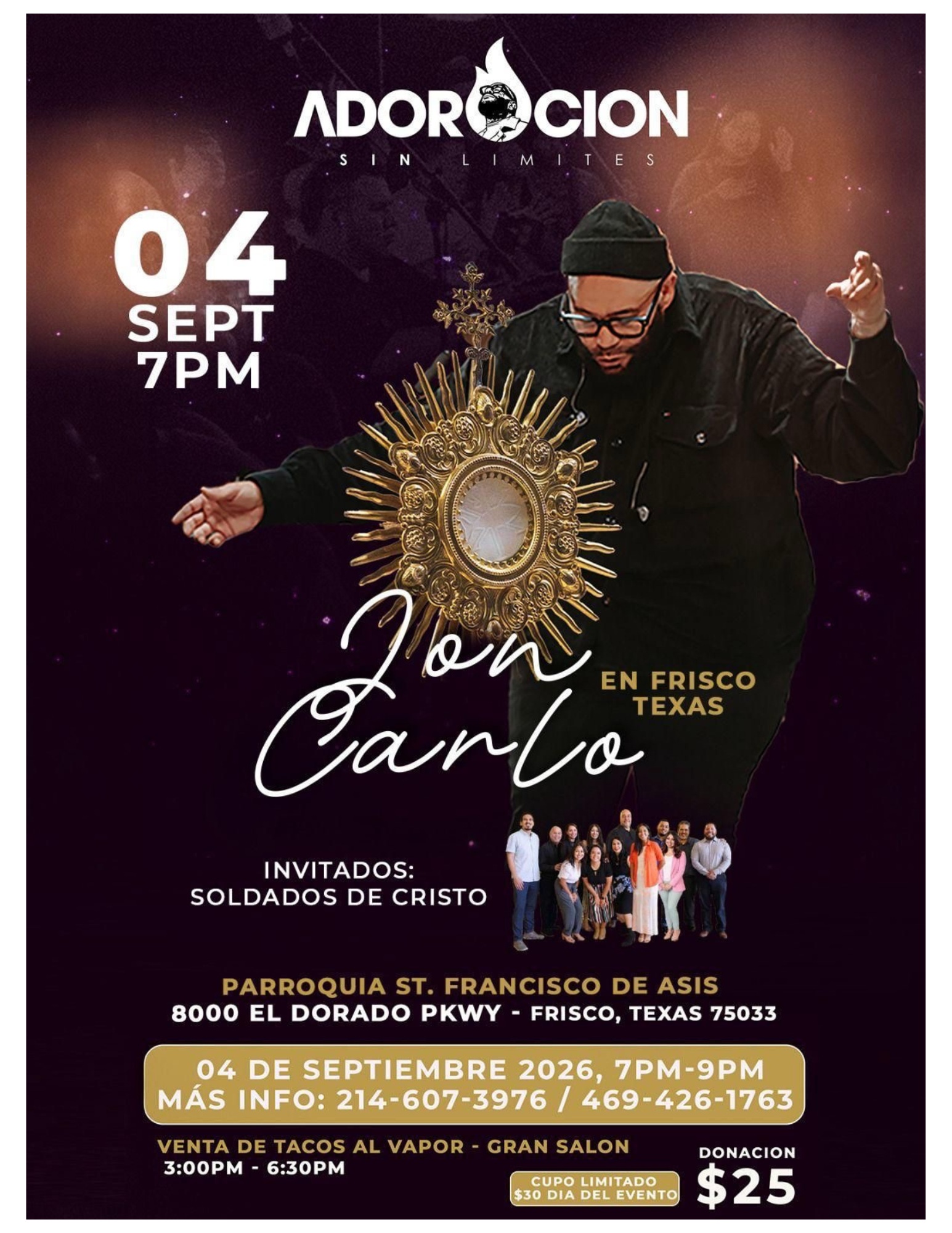 Concierto Adoración, hoy a las 7:00pm!