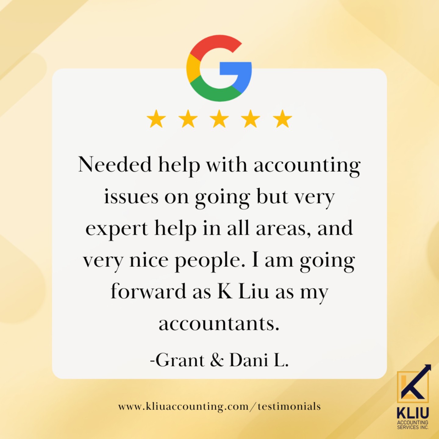 🌟 What Our Clients Say About Us 🌟
At K Liu Accounting Services Inc., we take pride in delivering exceptional bookkeeping, tax services, and accounting expertise. From small businesses to individuals, our clients trust us as their go-to Winnipeg accounting firm and virtual accountant for personalized solutions.
Don't just take our word for it! Read what our amazing clients have to say about our tax accountant Winnipeg services and accounting solutions by visiting 👉 Check out our link in bio!
Your success is our mission! 💼
#Bookkeeping #Accounting #SmallBusiness #Winnipegaccountant #Manitobabookkeeper #Manitobaaccountant #accountingservices #bookkeepingservice #CPA #ExploreMB #OnlyInThePeg #smallbusinessaccountant #SmallBusinessSupport #TaxAdvice #taxprofessional #taxspecialist #WinnipegAccountant #winnipegsmallbusiness #onlineaccountant #virtualaccountant