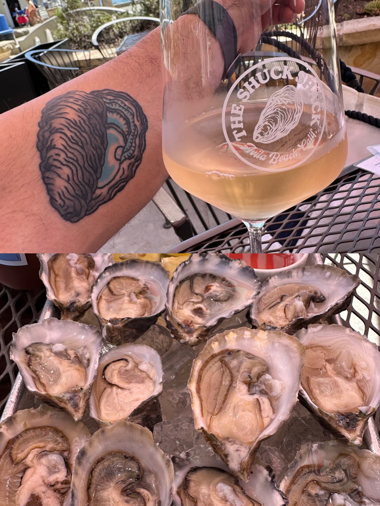 Still thinking about our #oysters and #wine amidst the salt and sand at @shuckshackavila in #avilabeach. Perfect spot, tasty boogers, lovely company. And another reason to appreciate @tomyumguy’s stellar art!