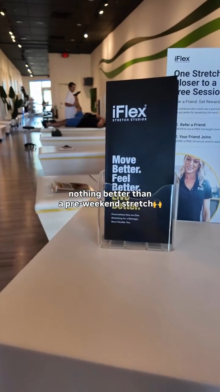 ✨ Feel good, move better, and embrace the rest of your weekend energized and relaxed with @iflexstretchstudioschandler!
Make this a regular part of your self-care routine. Scheudle your sesson today at 602-835-6777.
#theshoppesatcasapaloma #letshoppe #iflexstretchstudio #selfcare #stretchstudio