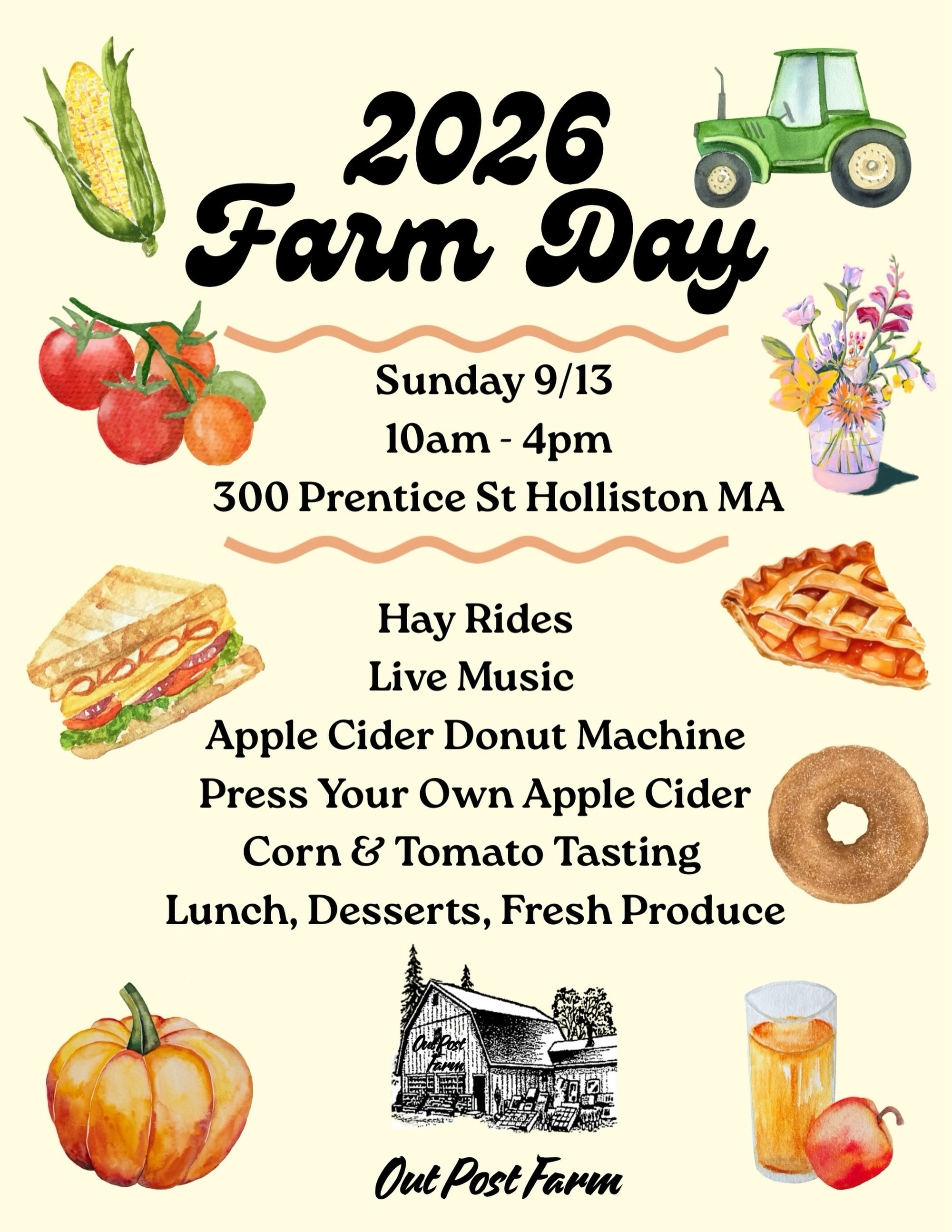 Holliston’s Farm Day is 1 week away!!
Join us next Sunday 9/13 to celebrate farmers and autumn!
We’ll have tons of activities for all ages!
#farmday #farmers #holliston #fallactivities #excited