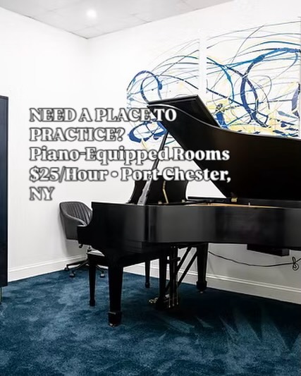 Need a private place to practice? 🎶
Eugene’s Music & Learning Studio offers piano-equipped practice rooms at our Port Chester studio for individual practice and small rehearsals.
Choose from rooms featuring a 7’ semi-concert grand, baby grand, or upright pianos.
Practice-room rentals are $25 per hour. Subscription options are available, and group rates are available by inquiry.
Serving musicians throughout Port Chester and Westchester County, NY, and Greenwich, CT.
Call or text us at (914) 259-8389, or email frontdesk@eugenesmls.com, to request a room and preferred time.
#PracticeRoomRental #PianoPractice #PortChesterNY #WestchesterCountyNY #GreenwichCT
