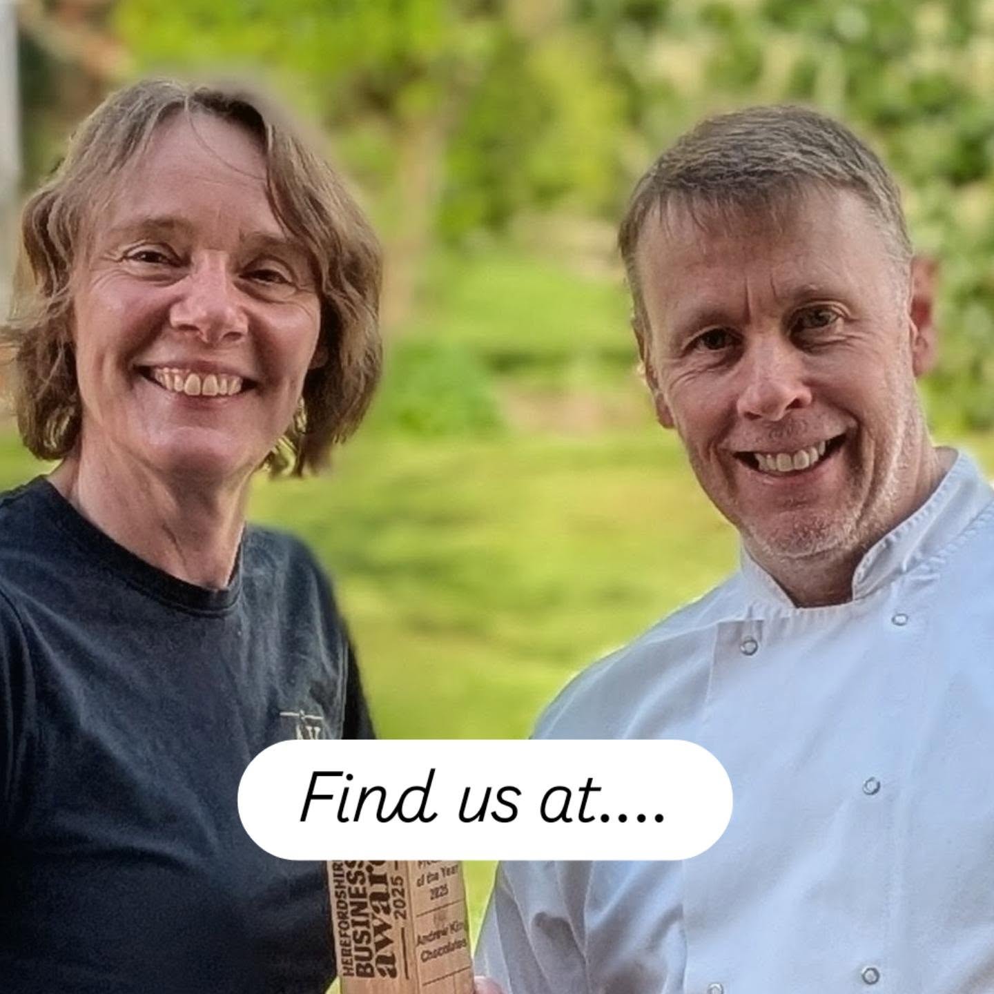Andrew King Chocolates are at
@haymarketsltd Hay Saturday Market from 10am until 4pm, Cheryl will be in her usual spot in the Buttermarket
Andy will be at Leominster Food Festival on Broad Street from 9.00am until 3.00pm
With all our usual yummy chocolates 🍫🍫
https://www.andrewkingchocolates.com/
#artisanchocolatier
#artisanchocolate
#handmade
#specialperson❤️
#yumyum😋