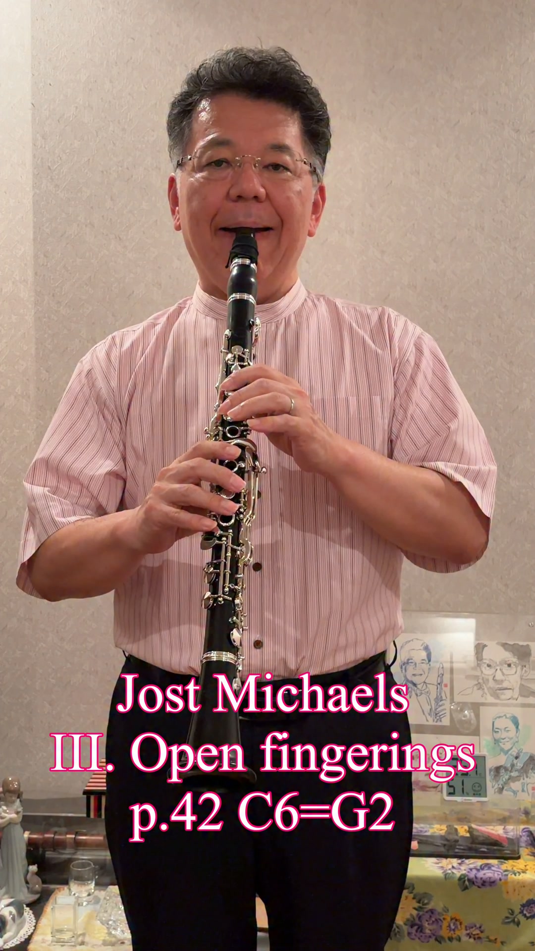 Jost Michaels
III. Open fingerings
p.42 C6=G2
Aoyama Hidenao(cl.)