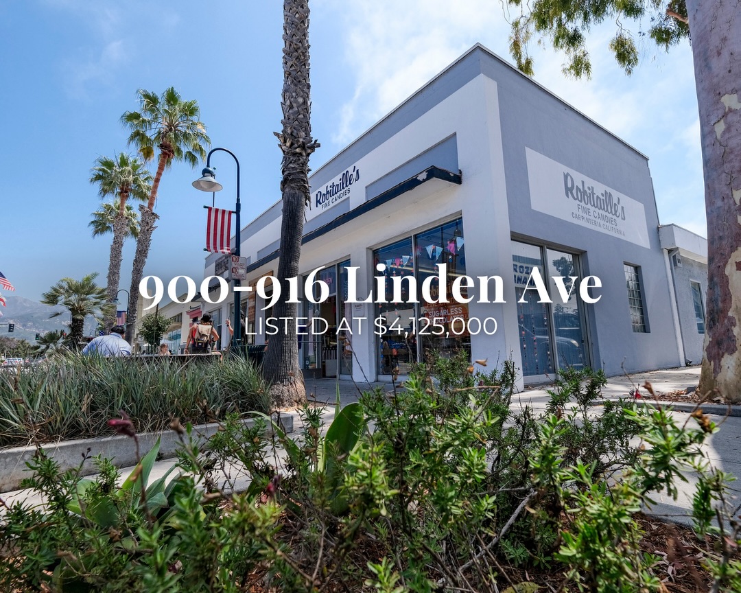 For Sale | 900–916 Linden Ave, Carpinteria
A rare opportunity on one of Carpinteria’s most recognizable commercial corridors. This 9,237 SF multi-tenant retail property is offered at $4,125,000. ⚡️
Just blocks from the beach and surrounded by new investment along Linden Avenue, the property offers existing income, leasing flexibility, and future redevelopment potential. 🌊
Inquire for more details. 📞📧
#Carpinteria #LindenAvenue #SantaBarbaraCRE #CommercialRealEstate #RetailRealEstate