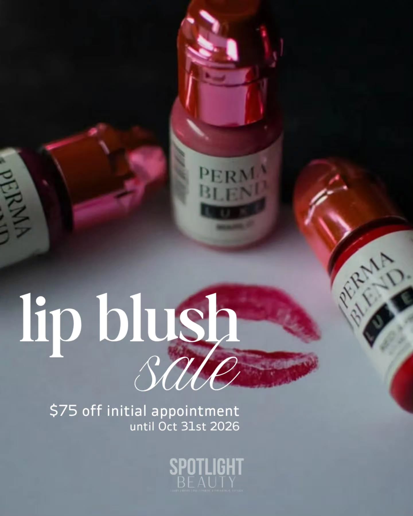 ๐ ๐๐๐ฃ ๐๐๐จ๐ฆ๐ ๐ฆ๐๐๐ ๐
Ready to wake up with effortlessly beautiful, tinted lips every day? โจ
We had an overwhelming response to our model spots, so for a limited time, get $๐ณ๐ฑ ๐ข๐๐ ๐๐ผ๐๐ฟ ๐ถ๐ป๐ถ๐๐ถ๐ฎ๐น ๐๐ถ๐ฝ ๐๐น๐๐๐ต ๐ฎ๐ฝ๐ฝ๐ผ๐ถ๐ป๐๐บ๐ฒ๐ป๐!๐ค
Lip Blush can help enhance your natural lip colour, define your shape, and give your lips that gorgeous โjust appliedโ look, without the daily lipstick.
โจ $๐ณ๐ฑ ๐ข๐๐ ๐ถ๐ป๐ถ๐๐ถ๐ฎ๐น ๐ฎ๐ฝ๐ฝ๐ผ๐ถ๐ป๐๐บ๐ฒ๐ป๐
๐
Offer available until October 31st, 2026
๐ Spotlight Beauty
Limited appointments available. Book your Lip Blush while the sale is on! ๐ Link in bio