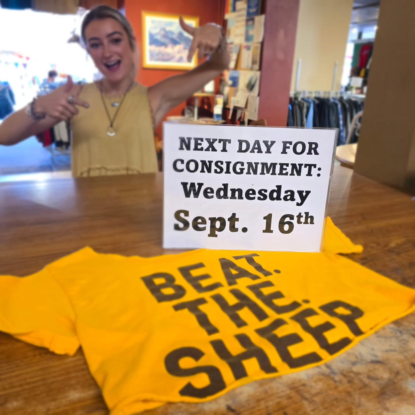 Yesterday's bag count was 379 with an approximate item count of 9475. Our next consignment day is Wednesday, September 16th. Go pokes!!!