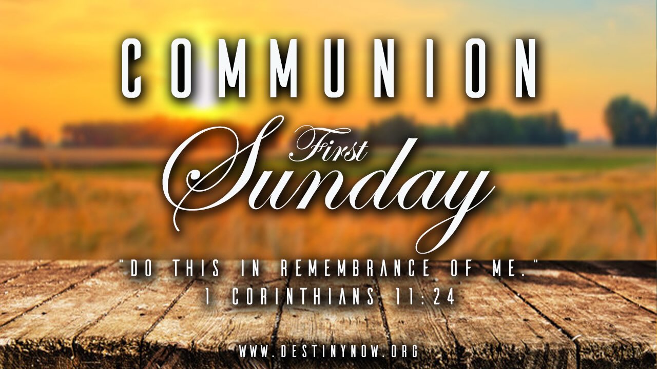 This Sunday is Communion Sunday!!! Plan to join us at 8:30am and 11:30am!!!
