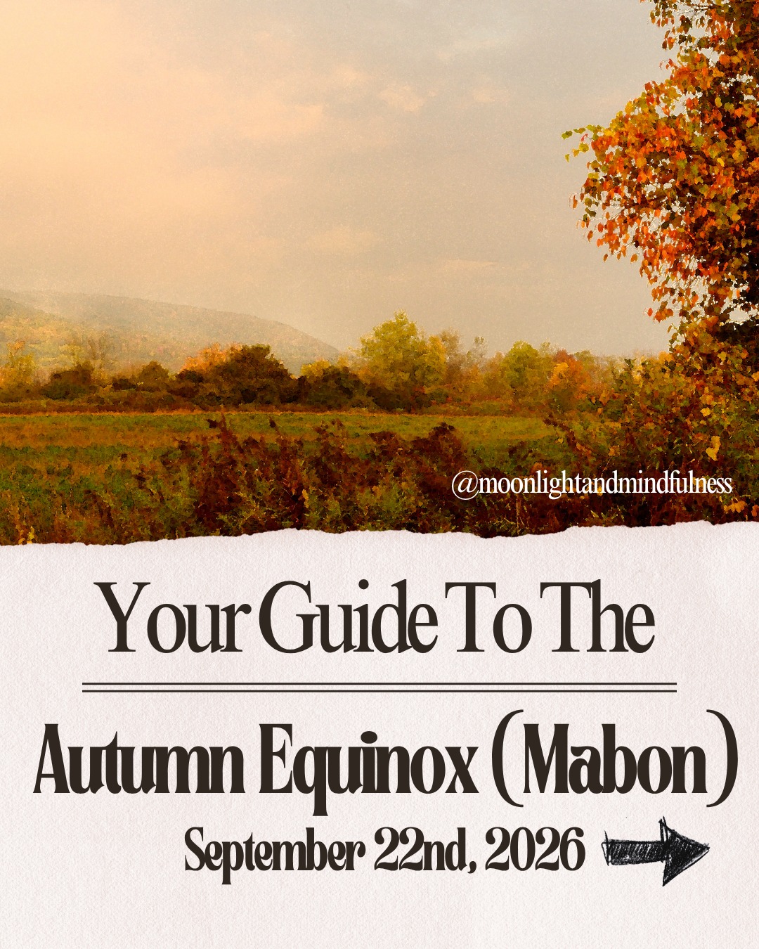 September 22-23 (check your time zone for precise time) modern witches celebrate Mabon. 🍁
This festival is relatively new, but the idea of celebrating the Autumnal Equinox is by all means not. Many cultures have their own ways to do this, but what lies in common is basically gratitude for the harvest and stepping into the darker half of the year. 🕯️
Want to learn more about Mabon? Come to our Mabon Meditation & Ritual this Sunday, September 20th in Dracut, MA! You can learn more at moonlightmindfulness.com 🍁
#mabon #autumnequinox #mabonrituals #mabonblessings #autumn