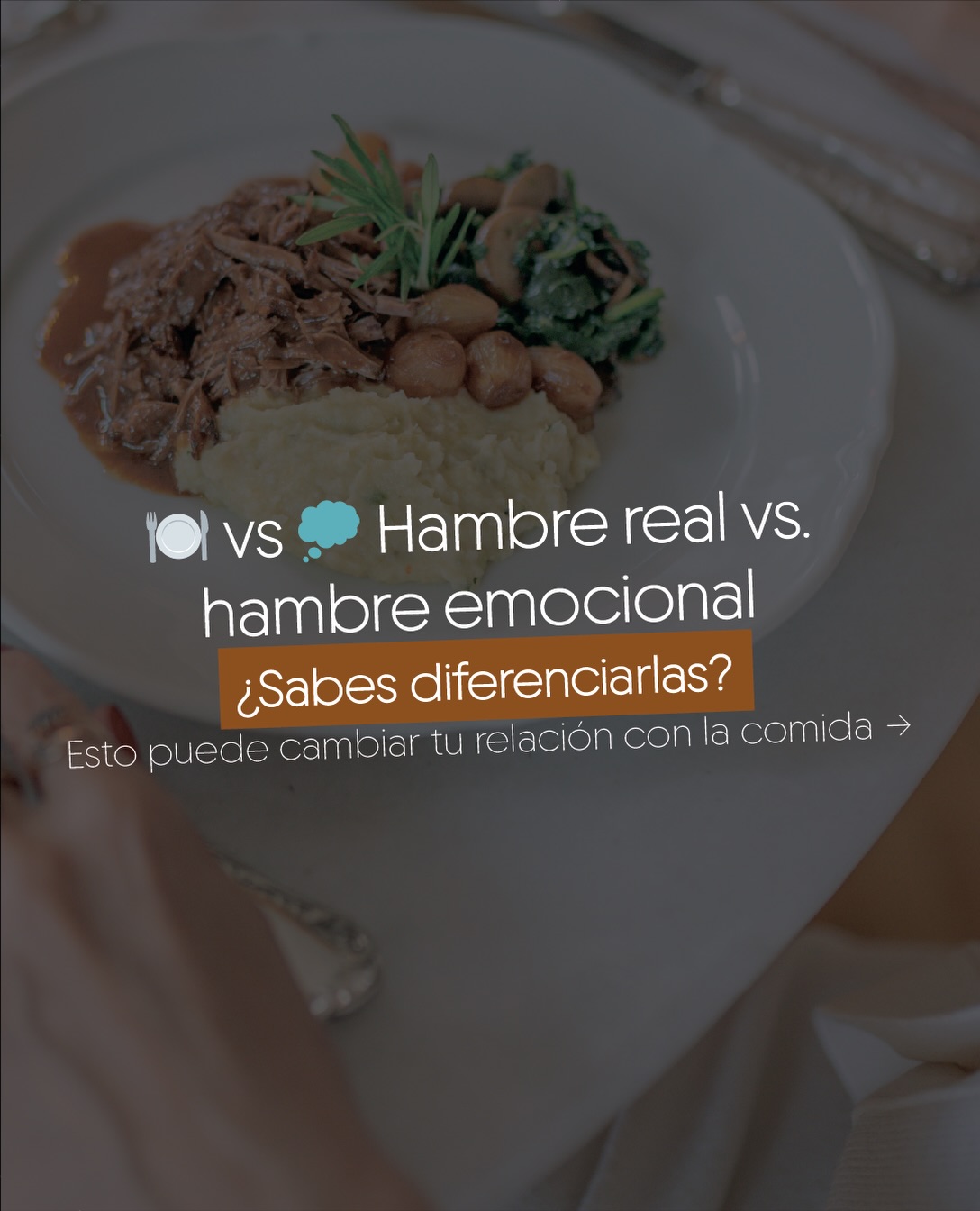 Aprender a diferenciar el hambre real de la emocional es uno de los pasos más importantes hacia una alimentación libre, sin culpa 💭🍽️
Guarda este post y cuéntame: ¿te identificas con alguna señal? 👇🏼