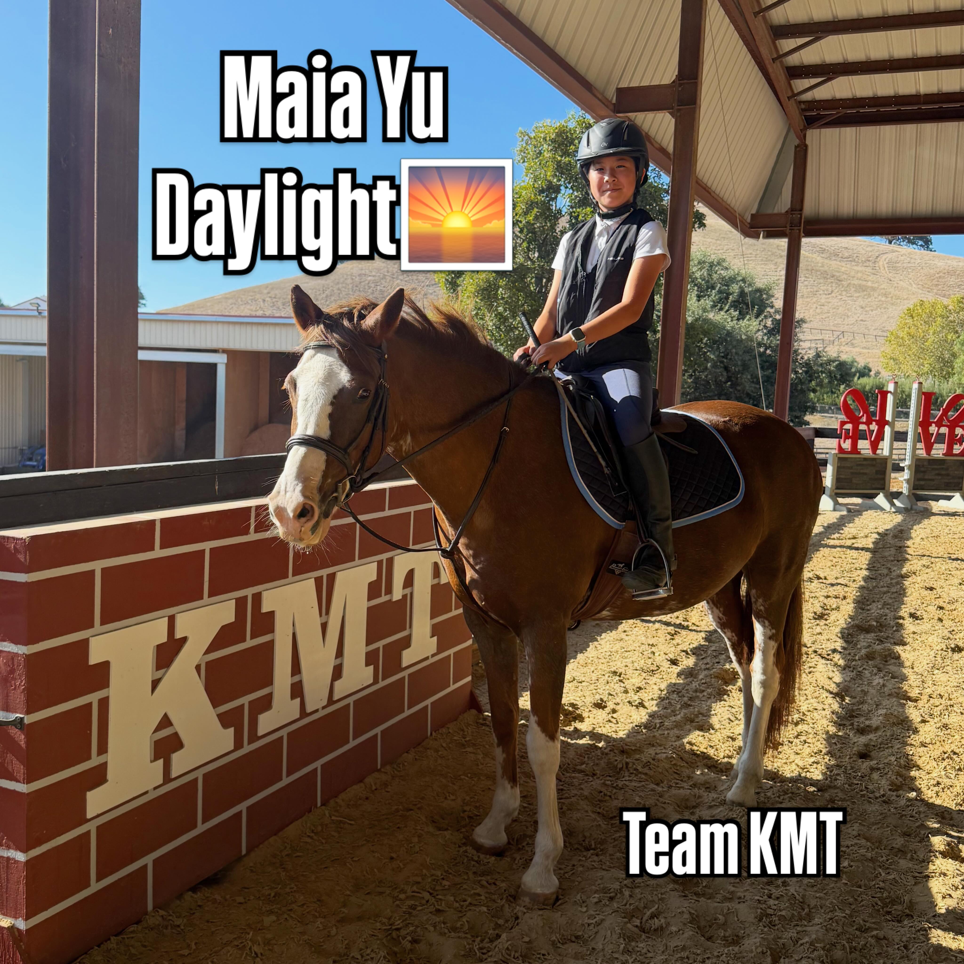Congratulations to Maia Yu on the lease of the lovely Daylight! This incredible mare has been with Team KMT for years and we are so excited to be a part of Maia’s journey with her in the hunter ring❤️ Thank you to the Aftab family for sharing her with us and the Yu family for making this pair possible!
#teamkmt