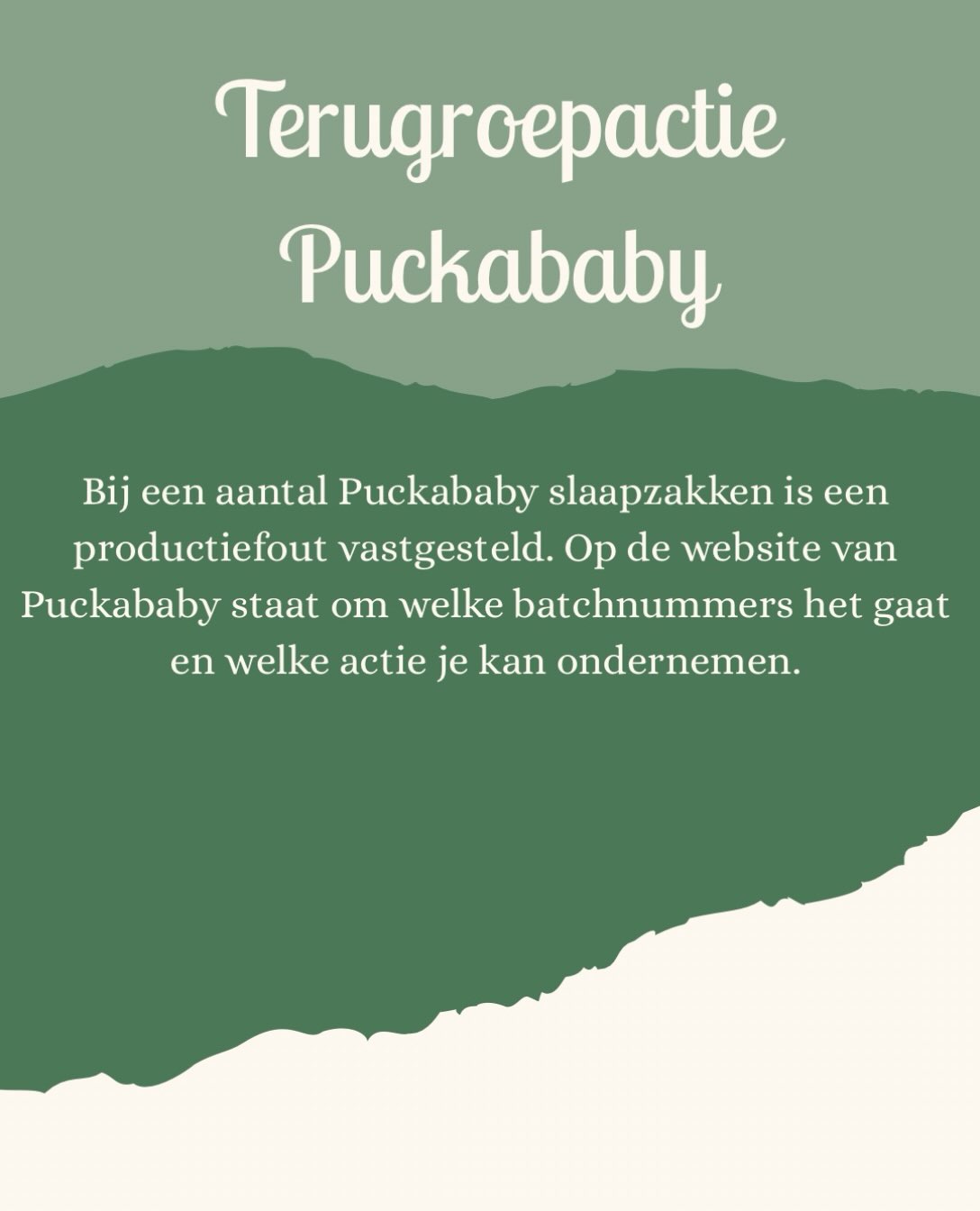 @puckababy_official heeft een terugroepactie van een aantal batchnummers van de Puckababy mini. De eindstopper van de rits ontbreekt.
Op de website van Puckababy zelf kun je lezen hoe je kan controleren of je een Puckababy hebt die de productiefout bevat en wat je vervolgens kan doen.
#terugroepactie