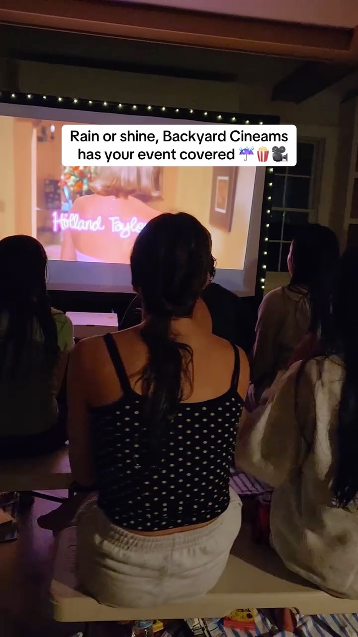 Rain or shine, we’ve got your event covered! 🌧️☀️🎬 Every Backyard Cinemas event starts with a kickoff meeting where we’ll go over all the details - including your weather plan.
You’ll have the options of :
🌧️ Choose a rain date ahead of time, and we’ll honor it if the weather doesn’t cooperate.
🏠 Move the event indoors, space permitting.
No matter what the forecast says, we’ll make sure you have a plan in place before event day. 🍿
#BackyardCinemas #OutdoorEvents #MovieNight #RainOrShine