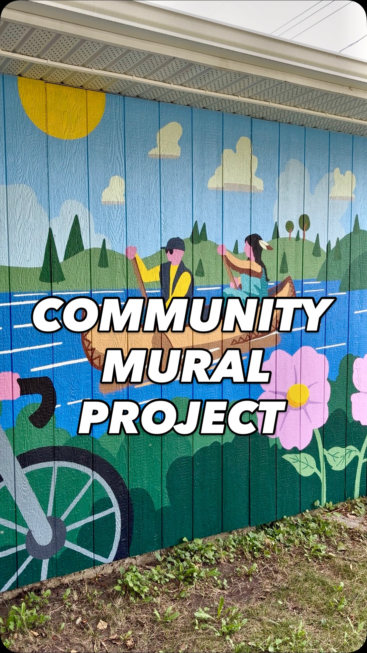 Shared Passage is a new community mural in Bonnie Doon that celebrates the community who call it home. Shout out to @kellenwestman @bikebusalberta @cityofedmonton @yessorg @phillipcampiou and @monetter for their support in bringing this mural to life.
