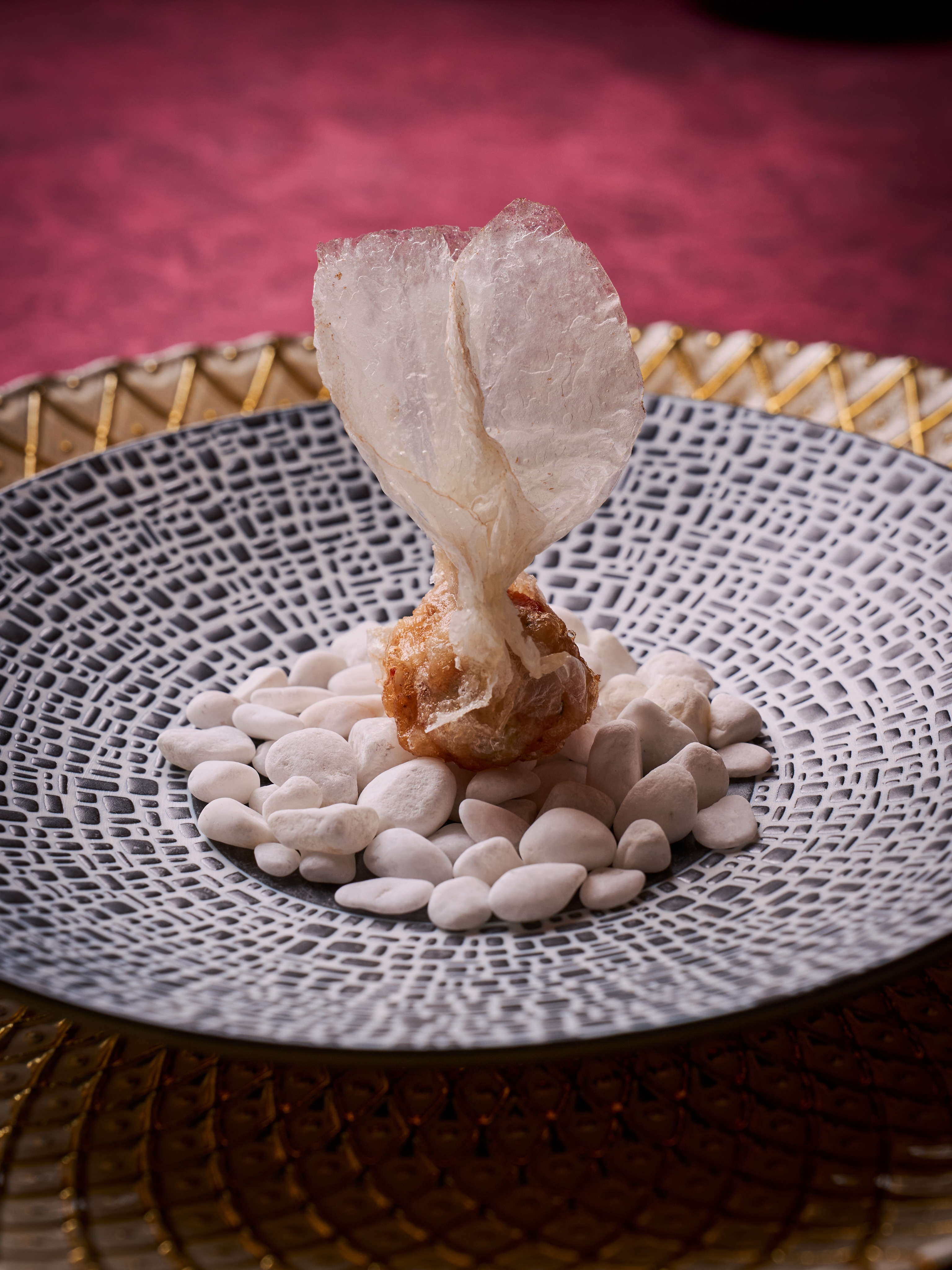 We begin with,
Tiger prawn, basil, pickled celery, ancho chilli in a cassava veil.
THE DANTE DEGUSTATION
editio septima | 2026
INFERNO
Photography by @ordinarycaden
The Dante Degustation begins with a rite of passage, to obtain provisions for the journey; for the descent through the Inferno will be a harrowing one.
We begin with,
Tiger prawn, basil, pickled celery, ancho chilli in a cassava veil.
Then,
Salame Ungherese dusted with powdered porcini, lined with a shiso leaf, and filled , confit egg yolk, prosciutto di parma and cantaloupe.
And,
A rice flour host and basil gelée consumed alongside tomato water.
THE DANTE DEGUSTATION
editio septima | 2026
INFERNO
Photography by @ordinarycaden
Then,
Salame Ungherese dusted with powdered porcini, lined with a shiso leaf, and filled , confit egg yolk, prosciutto di parma and cantaloupe.
THE DANTE DEGUSTATION
editio septima | 2026
INFERNO
Photography by @ordinarycaden
And,
A rice flour host and basil gelée consumed alongside tomato water.
THE DANTE DEGUSTATION
editio septima | 2026
INFERNO
Photography by @ordinarycaden