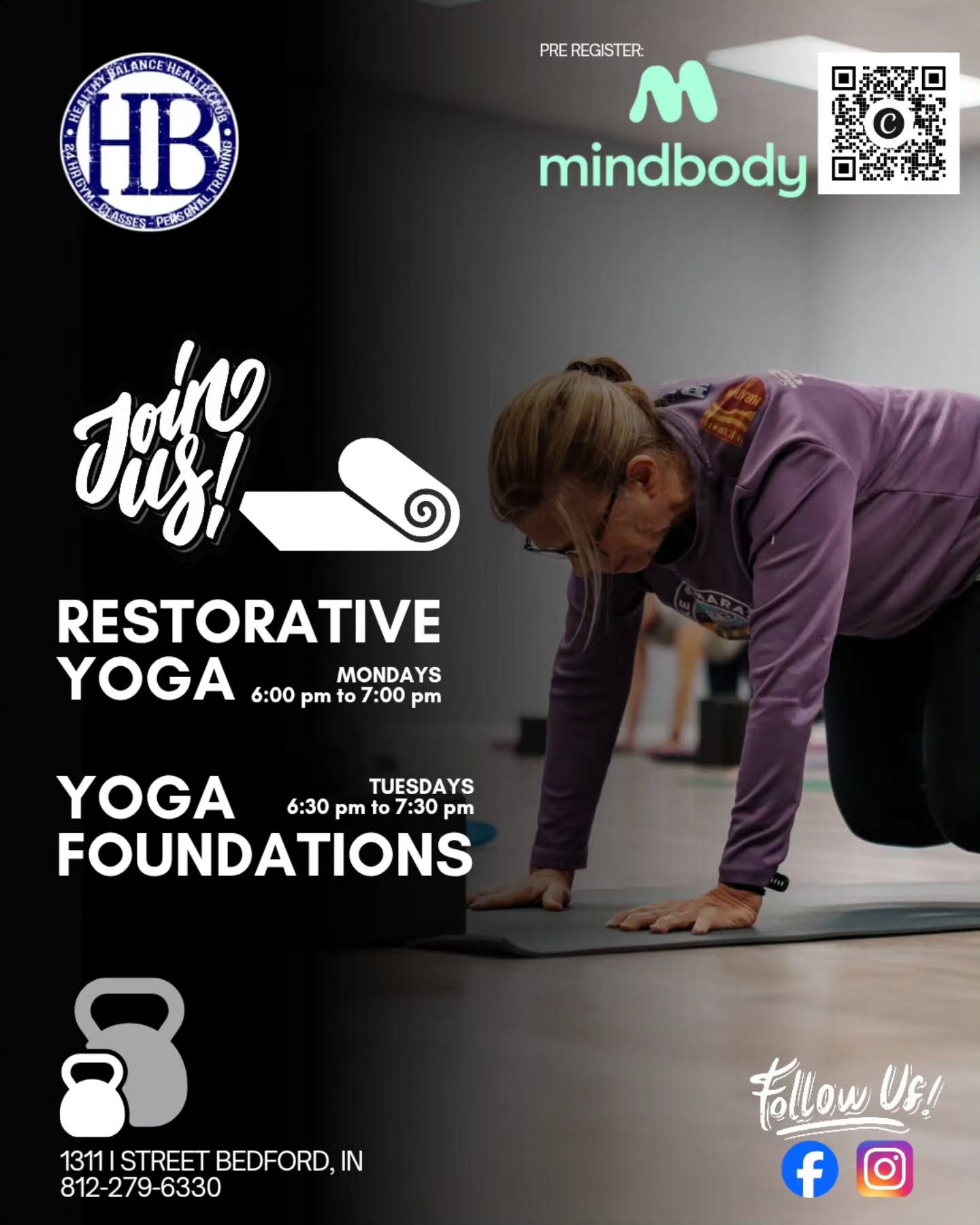 Ready to stretch, reset, and start your week strong?
Join Healthy Balance for back-to-back nights of yoga designed to nourish both mind and body! Whether you need to unwind or build a solid practice, we’ve got a mat waiting for you.
📅 Monday @ 6:00 PM | Restorative Yoga
Slow down, release deep-seated tension, and hit the reset button after a busy start to the week. Soft stretches, deep relaxation, and total calm.
📅 Tuesday @ 6:30 PM | Yoga Foundations
Perfect for beginners or experienced yogis looking to refine their alignment, breathwork, and technique.
Build strength and confidence step-by-step!
Pre-register now: Spaces are limited! Reserve your spot ahead of time on the Mindbody app.
#HealthyBalance #YogaPractice