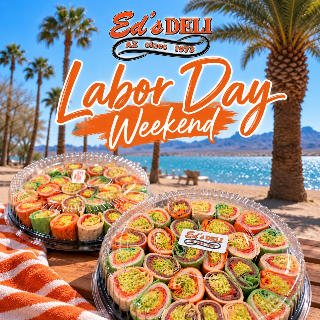 Last call for Labor Day caterings! Get them while you can 😊☀️🥪 #edsdeli #lakehavasucity #labordayweekend