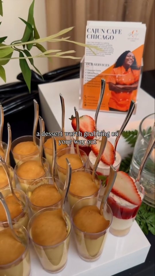 A sweet finish to an unforgettable celebration. ✨
Our thoughtfully curated dessert selections add the perfect final touch to your event, with treats continuously replenished so your guests can indulge all evening long. 🧡
#cajuncafechicago #chicagocatering #eaterchicago #chicago #blackownedbusiness