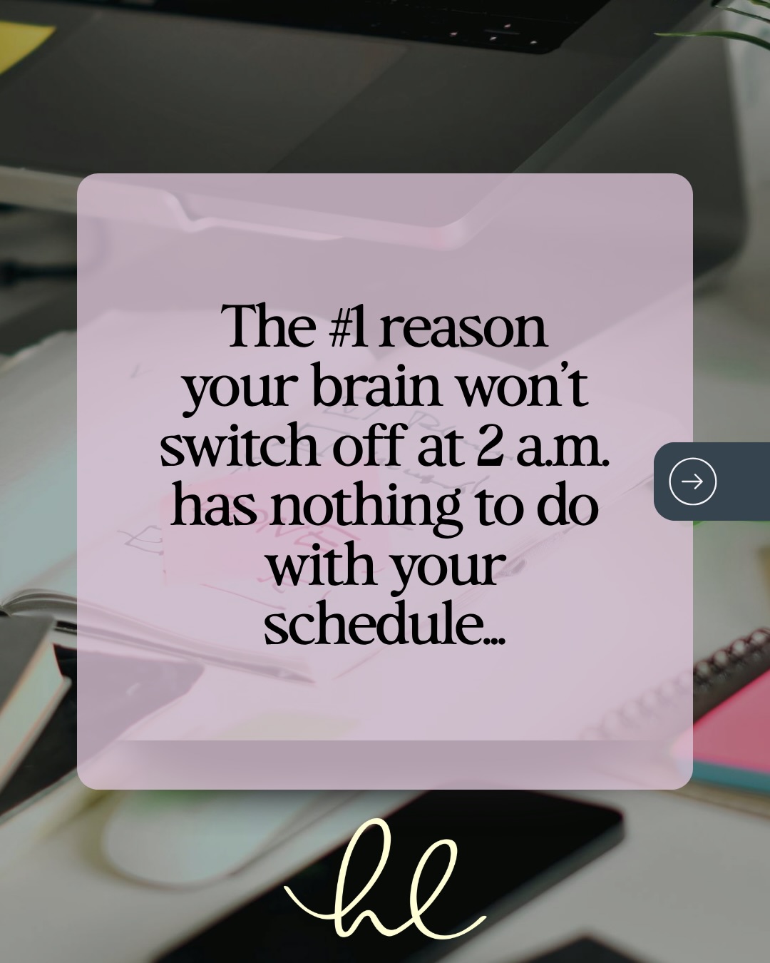 The amount of people that tell me they just need to reorganize their schedule and they’ll be back on track.
Yea sure for like a week…and then your old patterns take over because you haven’t rewired what’s underneath.
The fact that your nervous system thinks you slowing down and resting is a sign of DANGER ⚠️.
Rewire that and you’ll get to sleep 😴.
DM me CALM and I’ll send you a 3-min nervous system reset that’ll have you feeling calm in no time…well, in literally 3 mins.
#calm #nervoussystemreset #feelcalm