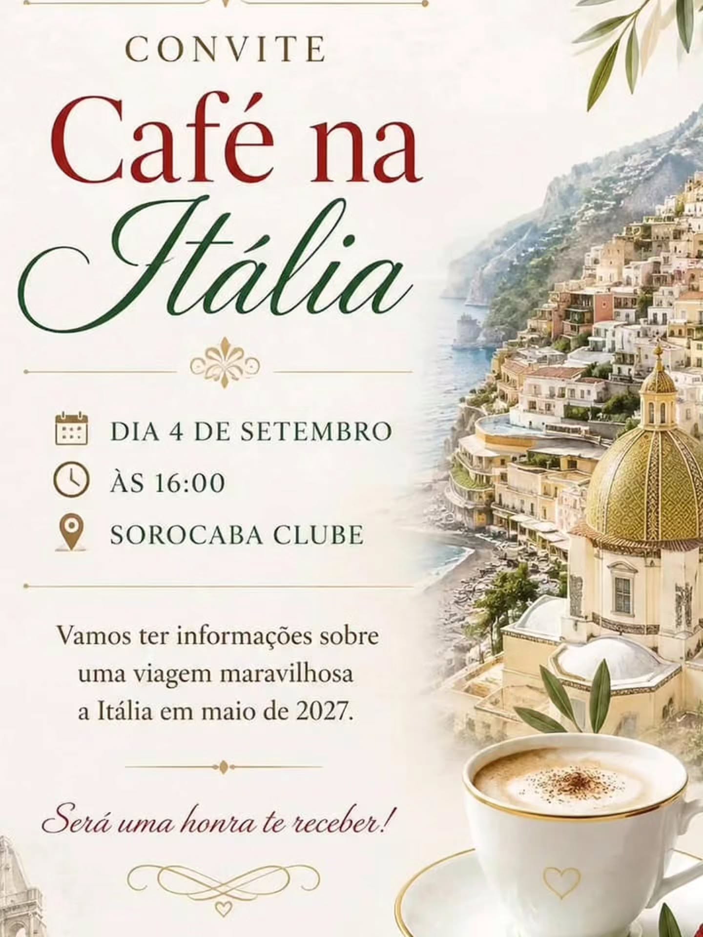 IBRAPPER prestigiando Café na Itália, no Sorocaba Clube
Agradecemos o convite