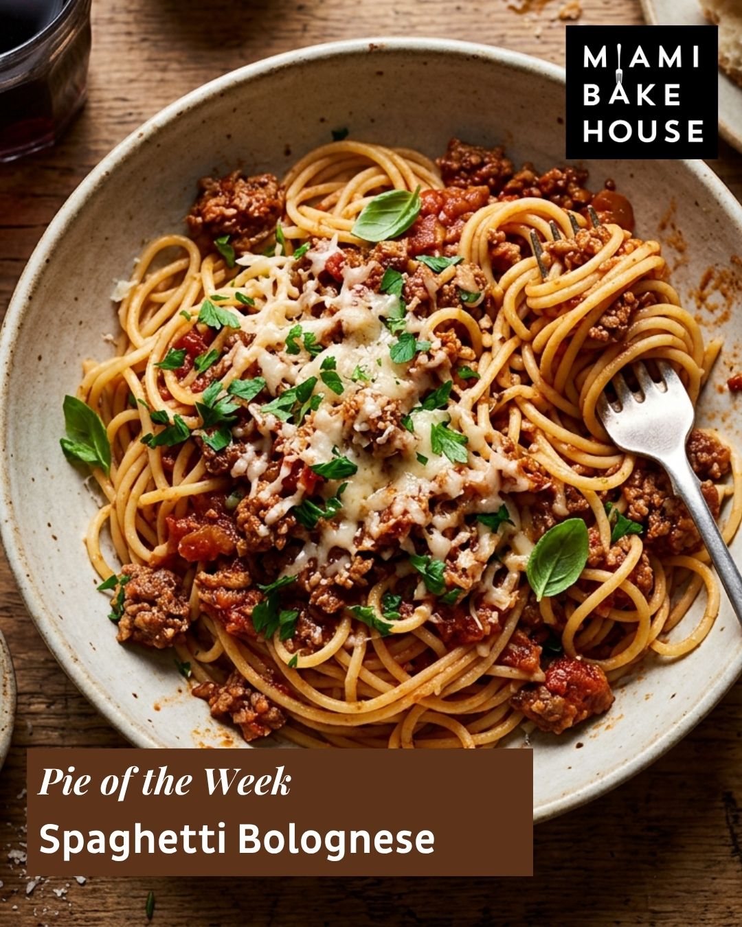 This week's pie of the week is inspired by spaghetti bolognaise, the Italian trattoria classic that travelled from Bologna to become Australia's best-loved family dinner.
Our Spaghetti Bolognaise Pie is rich, hearty and bursting with flavour! Made with premium beef mince slow-simmered with onion and garlic in a rich sauce of crushed tomatoes and tomato paste, with grated carrot, oregano and parsley, a dash of Worcestershire sauce and a splash of dry sherry. Tender spaghetti and grated cheese are folded through the filling, so every bite eats just like the real thing. Delicately wrapped in our signature flaky puff pastry.
Hurry down to your local Miami Bakehouse before Monday the 28th of September to get your hands on the Spaghetti Bolognaise Pie today.
https://www.miamibakehouse.com.au/pies
#Pieoftheweek #Miamibakehouse #Awardwinningbakery #Awardwinningpies #Bakingthingsbetter #Handmadepastry #Spaghettibolognaisepie