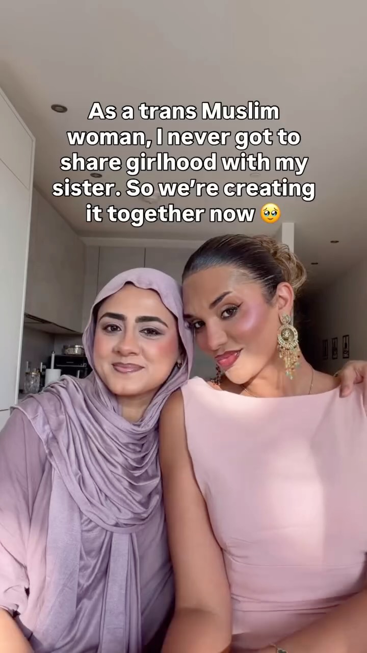 Girlhood is not cancelled because it arrives later. As a trans Muslim woman, I once thought these experiences belonged to a version of life I could never have. Now I understand that there is no correct age for sisterhood, softness, beauty, laughter or becoming more yourself. I cannot relive the beginning, but I can choose what we create from here. Some chapters do not arrive on time. They still belong to us 🤍
.
Products used
Faye @medicube_global_official multi balm stick
Sis @erborian_uk bb milk
Faye @nyxcosmetics_uk the brow glue crazy lift
Sis @morphebrushes_uk brow pencil
Faye @hauslabs foundation
Sis @kikomilano foundation
Faye @sculptedbyaimee concealer
Sis @kosas concealer
Both @hauslabs sculpt contour stick
Both @hauslabs color fuse lip+cheek stick
Both @hudabeauty easy bake duo cherry lilac
Faye @hauslabs sculpt velvet bronzer
Sis @benefitcosmeticsuk hoola bronzer
Faye @kosas blush is life
Sis @valentino.beauty blush
Faye @makeupbymario master mattes palette
Sis @morphebrushes_uk eyeshadow palette
Faye @kvdbeauty eyeliner
Sis @sephorauk eyeliner
Faye @sweedbeauty satin kohl eyeliner
Both @makeuprevolution tubing mascara
Both @hudabeauty lip stain
Both @makeuprevolution peptide glaze lip serum
Faye @maybelline grippy setting mist
Sis @makeuprevolution setting spray
Both @morphebrushes_uk makeup brushes
#trans #muslim #sisters #girlhood #relateable