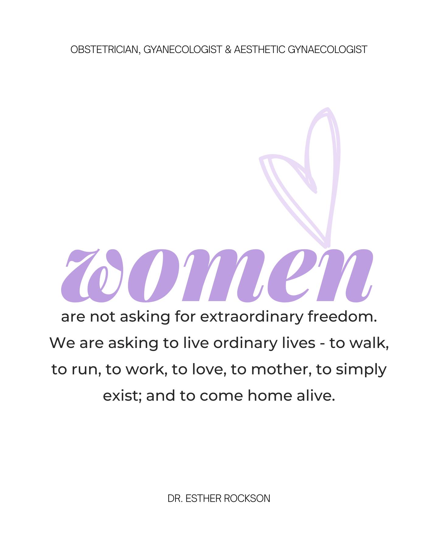 Women have been taught the rules for years.
Don't walk alone. Don't run alone. Don't go out too late. Watch what you wear. Share your location.
Call when you arrive. Be vigilant. Be careful. But women are already careful.
What we should be asking is why women cannot simply live without constantly calculating the risk of violence.
As a doctor who has dedicated my work to women's health, I cannot speak about the wellbeing of women without also caring deeply about their safety.
My heart is with the women whose lives have been taken, their families, and every woman who is carrying fear because of what is happening in our communities.
Women deserve more than advice on how to survive. They deserve to live safely and freely💜🤍
#endgbv #womenssafety #womenshealth #southafrica #drrockson