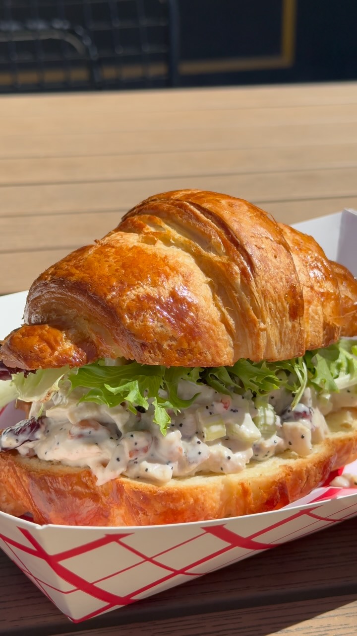 We’ll take one of each.
A popkin and a chicken salad sandwich from Poppy Seed Bakery and Café make a pretty convincing case for ordering both.