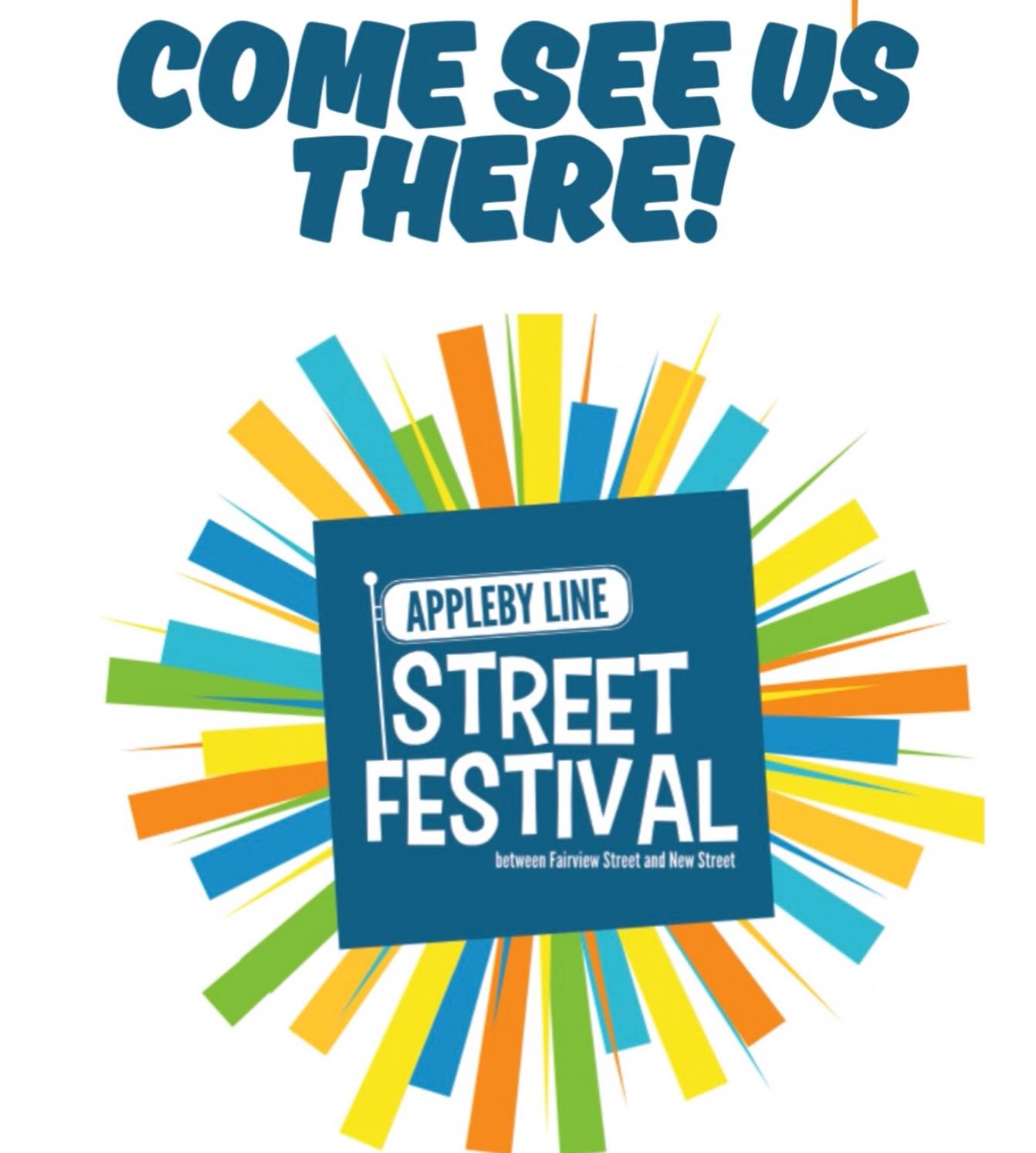 Weโre at the @applebylinestreetfest all day. Over 200 vendors are here, the sun is out, kids are playing and we hope youโll stop by for a visit!!