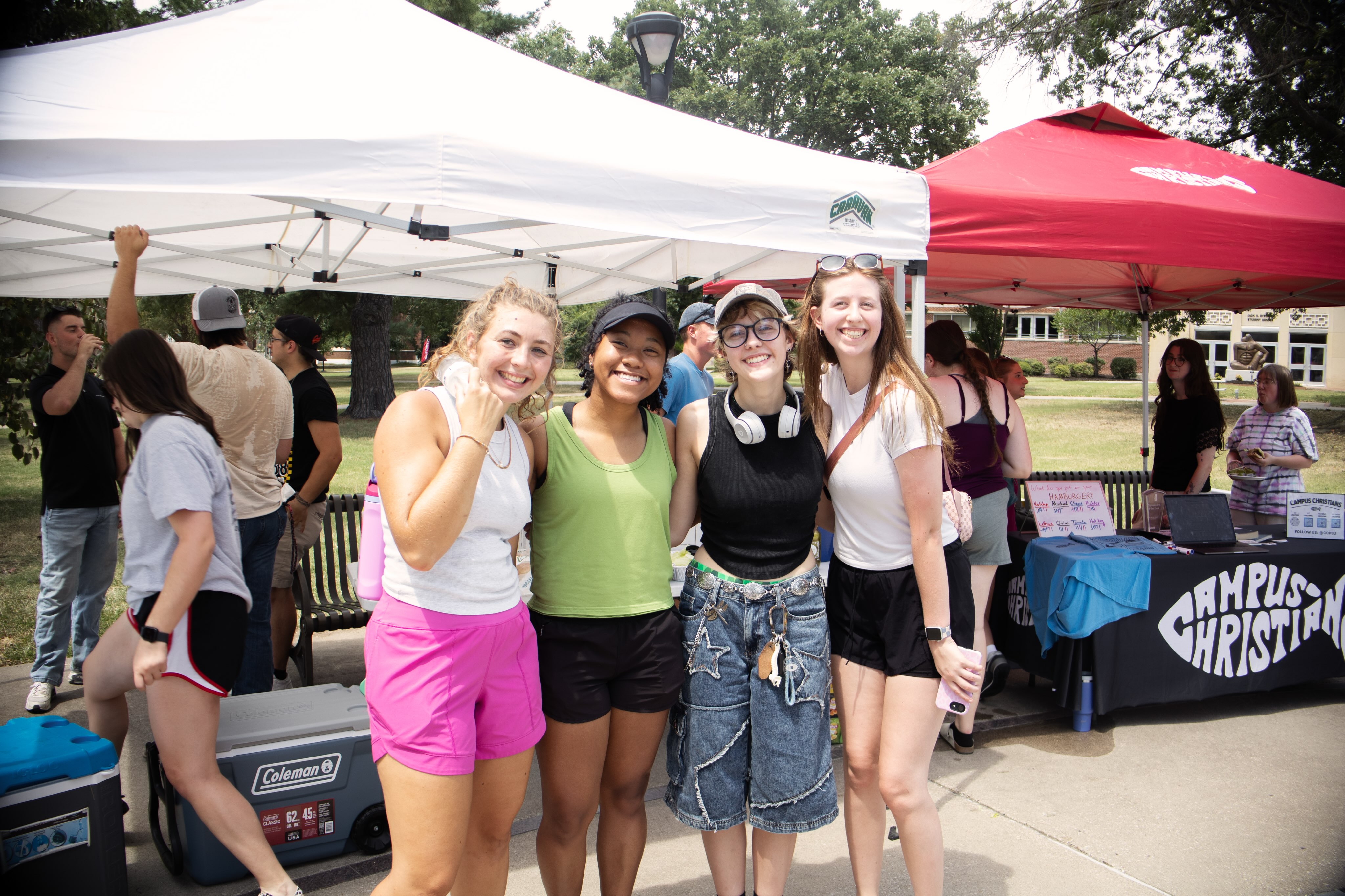 Monday marks week 4 of the semester 🤯 Cannot believe it!
In honor of this fun fact, here’s a look back at welcome week 🫶🏻
Cookout on the Oval
First Day Donuts
Community Fair
Breakfast & Bingo
Breakfast Handout on the Oval
Involvement Fair
Welcome to CC & an Ice Cream Social
What a blessing from the Lord to have so many opportunities to hang together, get to know you, and share the Gospel! Excited for week 4 and the new opportunities the Lord has already provided for us to share Him with you 😃 Deuteronomy 31:8
Have a great Labor Day weekend! See you next week, Lord willing!