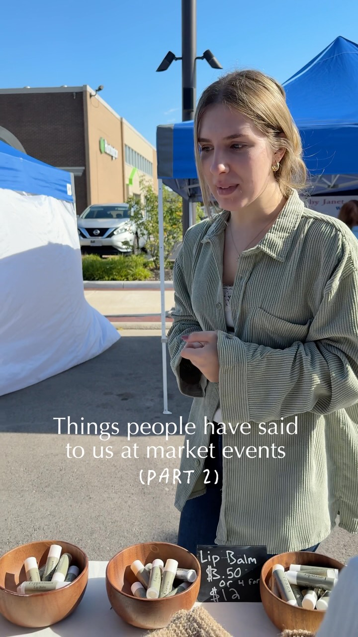 Since you guys loved part one, here is part two of things customers have said to us at market events.
I absolutely love our customers. Even these funny interactions have a way of making my day. 😂❤️