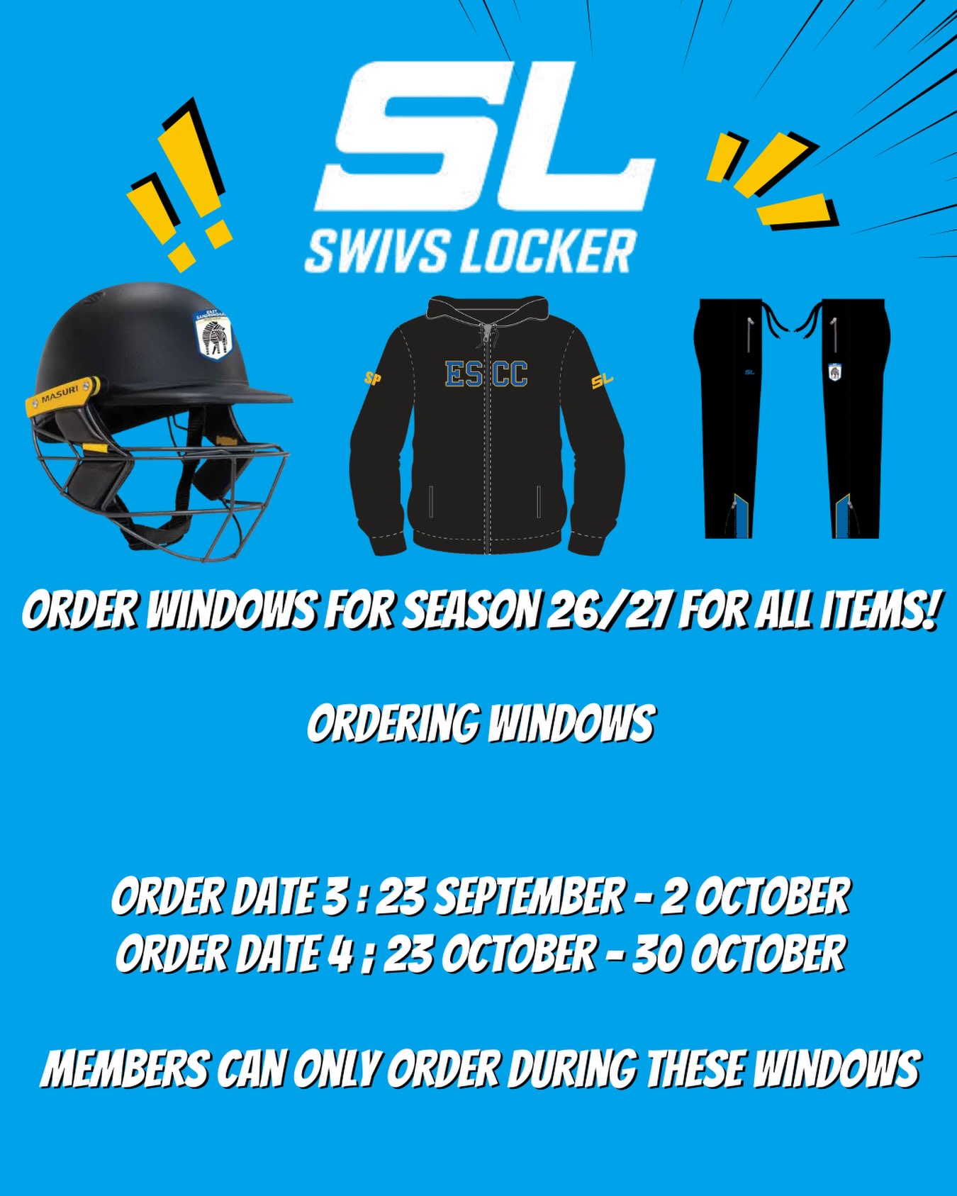 @swivslocker Window Opens Tomorrow!
⬇
https://swivslocker.com.au/escc/